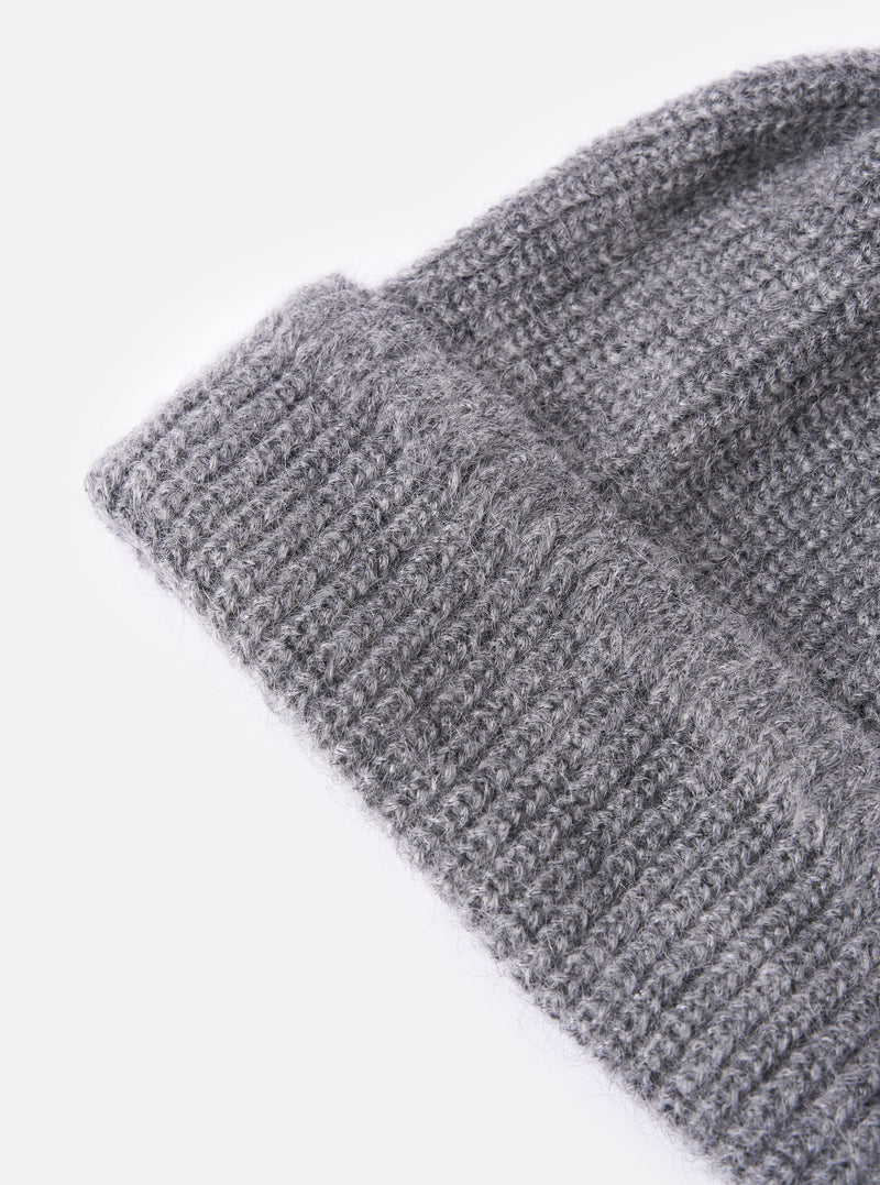 cableami® Grey Mohair Watch Cap