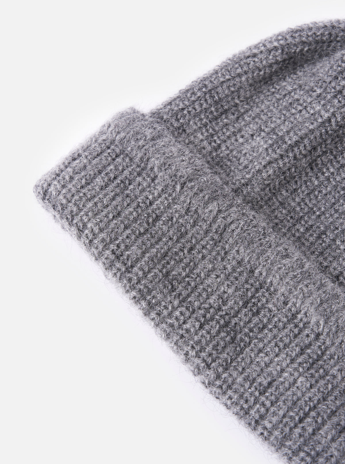 cableami® Grey Mohair Watch Cap