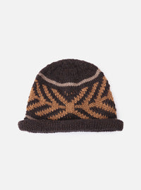 cableami® Brown Wool Jacquard Watch Cap