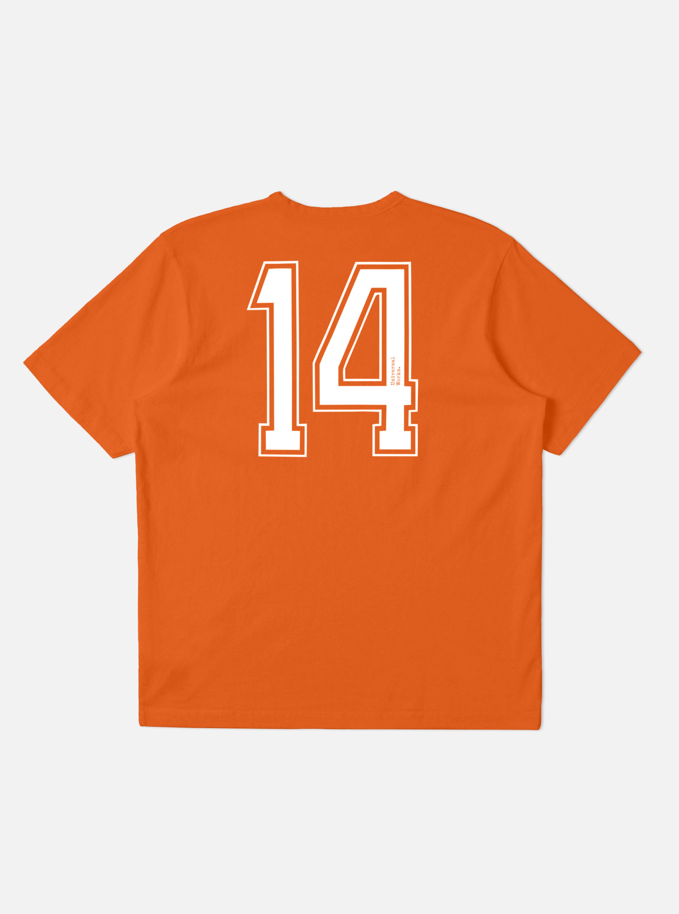 Orange Single Jersey Charity Football Tee – Universal Works