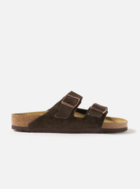 Mocha Suede Leather Birkenstock Arizona