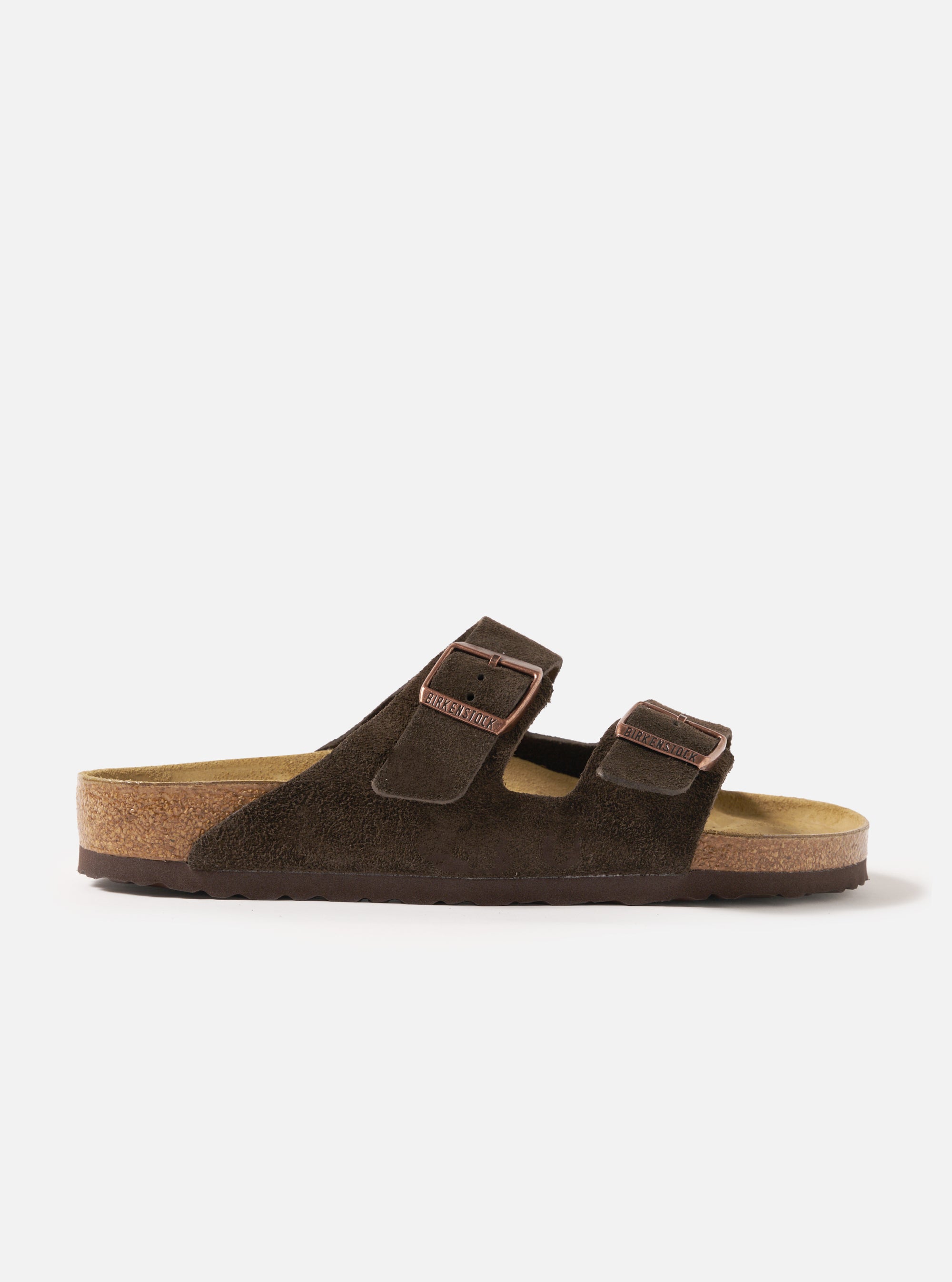 Mocha Suede Leather Birkenstock Arizona
