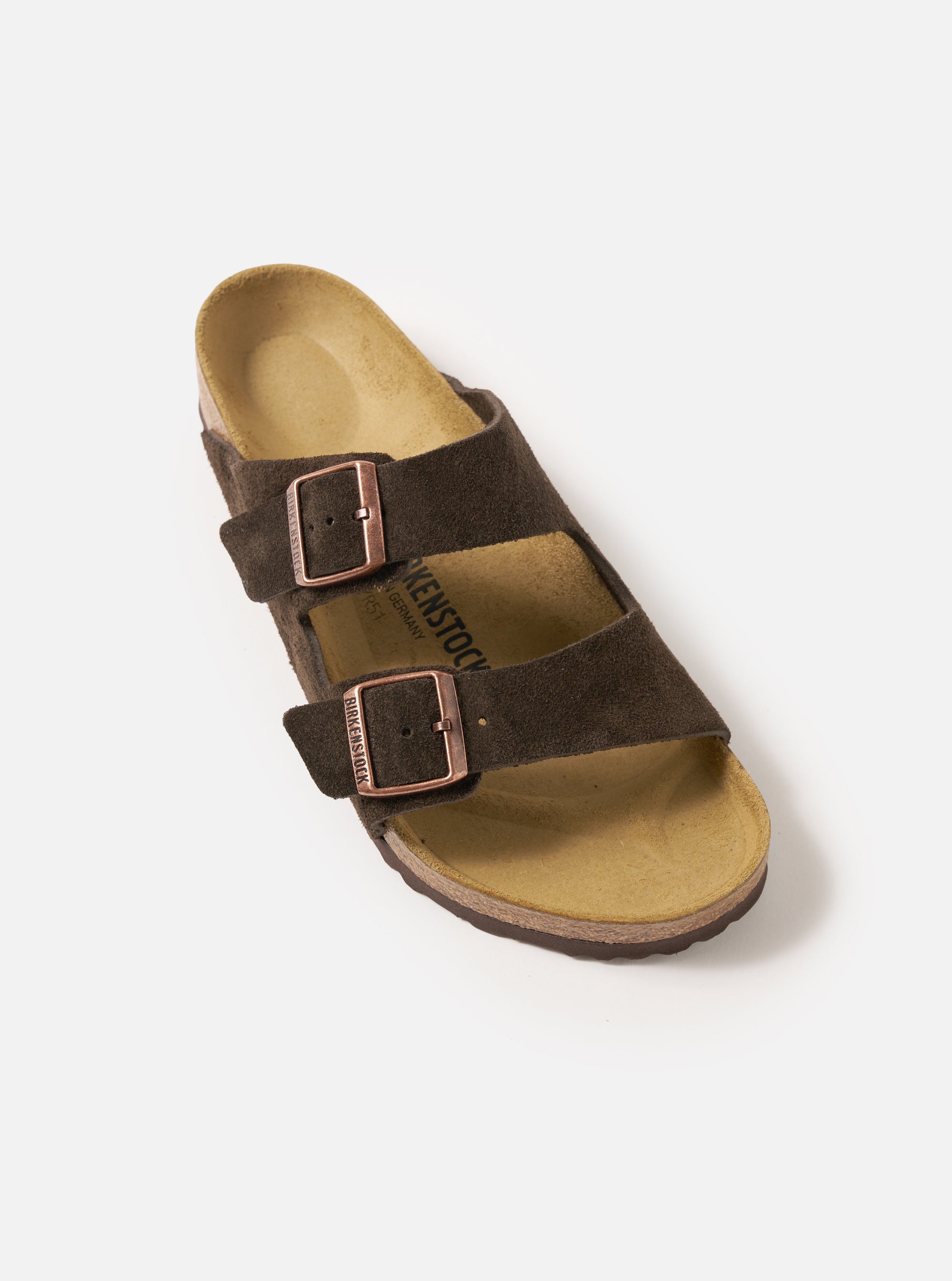 Mocha Suede Leather Birkenstock Arizona