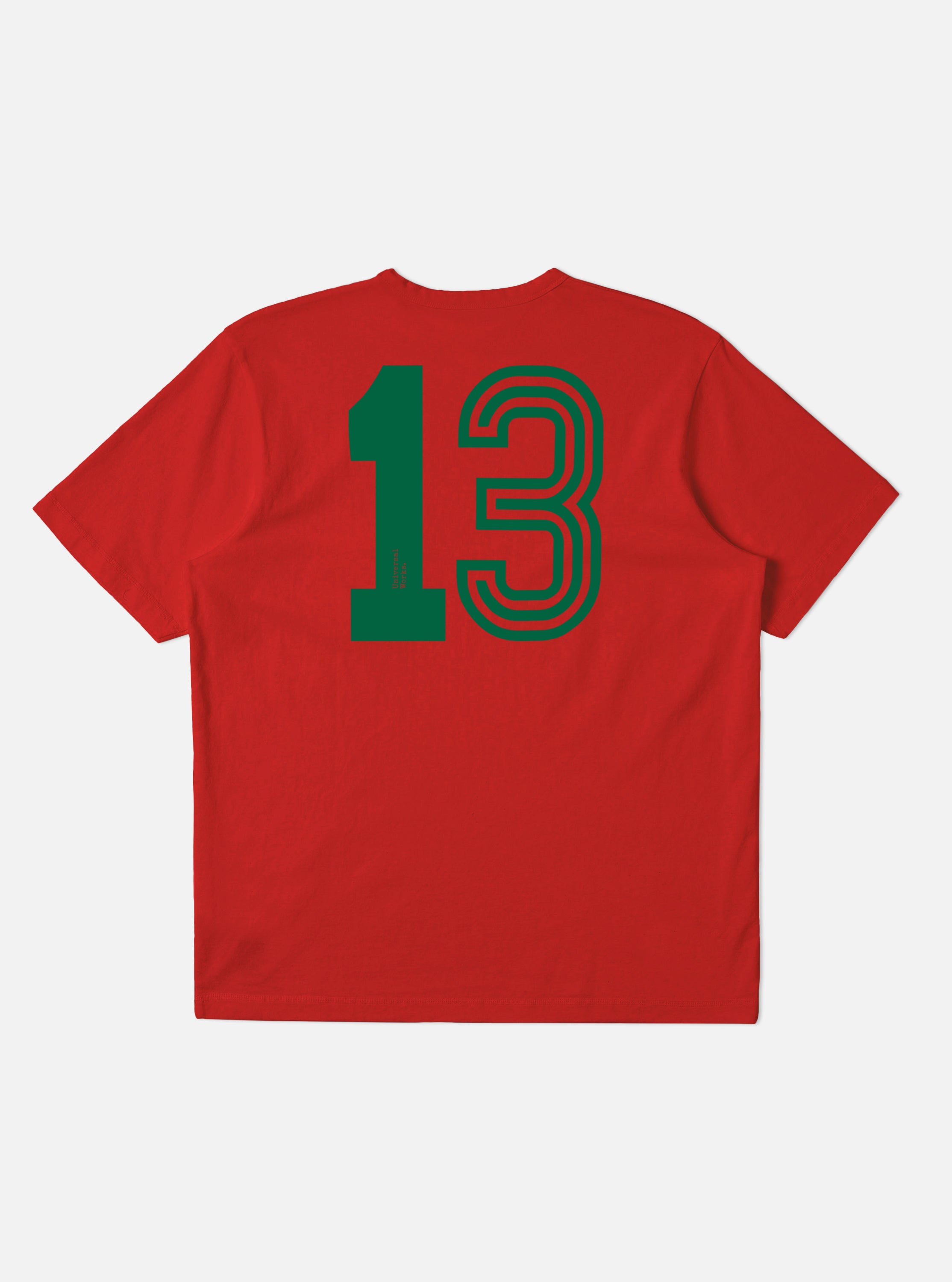 Red Single Jersey Charity Football Tee – Universal Works