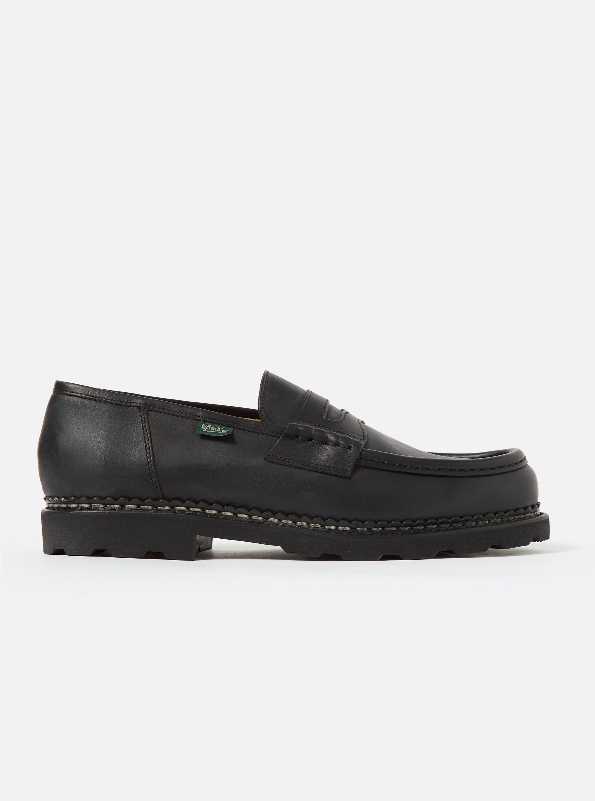 Black Leather Paraboot Reims Marche