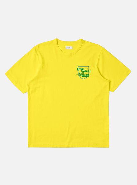 Yellow Single Jersey Charity Football Tee – Universal Works