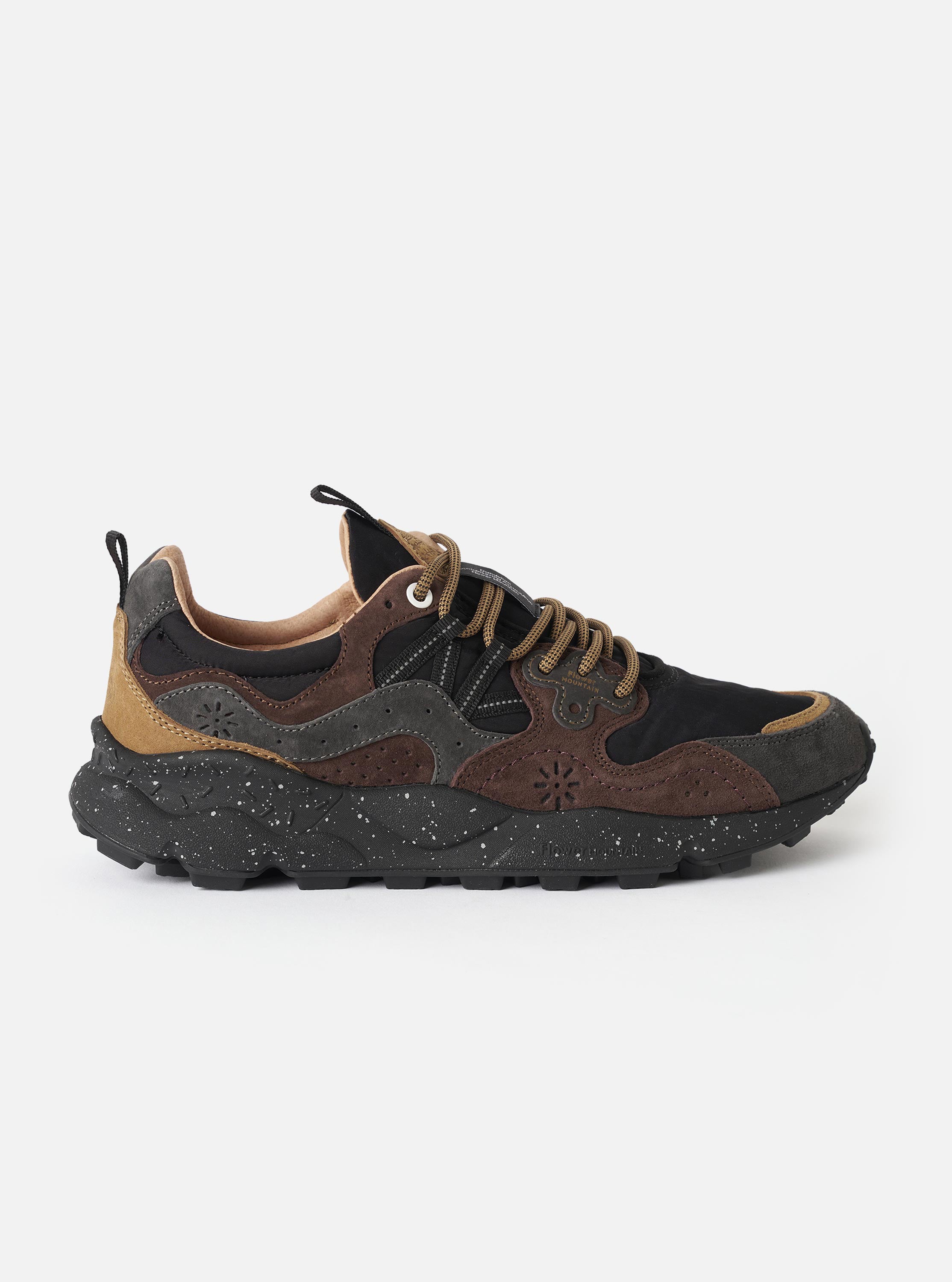 Flower Mountain Dark Grey/Black/Dark Brown Suede/Nylon Yamano 3