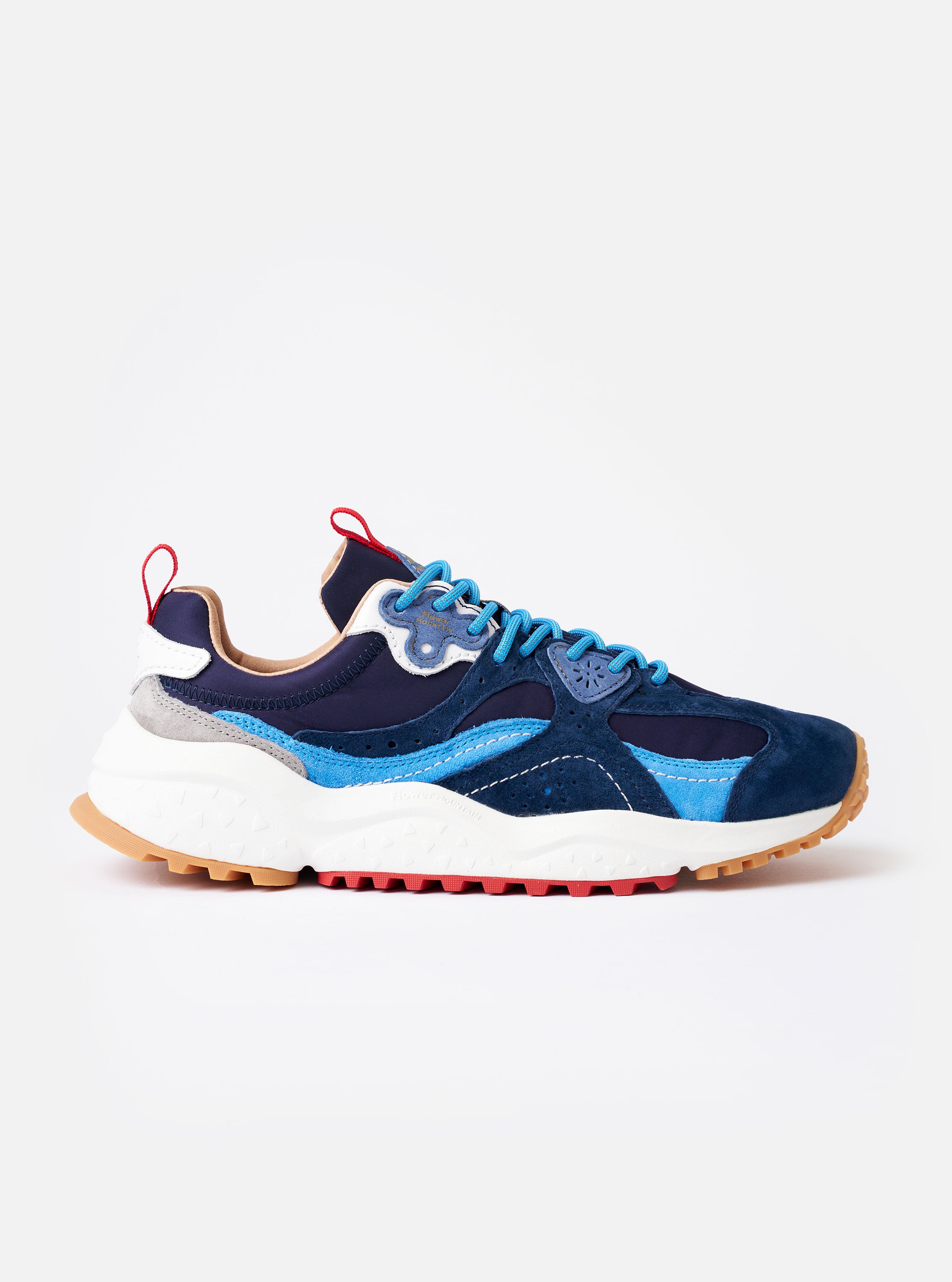Flower Mountain Navy/Azure Suede/Nylon Wave Man – Universal Works
