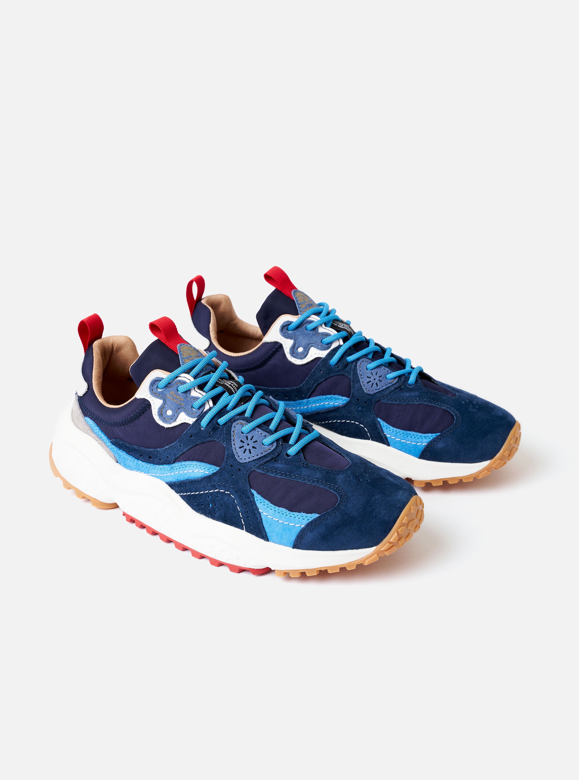Flower Mountain Navy/Azure Suede/Nylon Wave Man – Universal Works