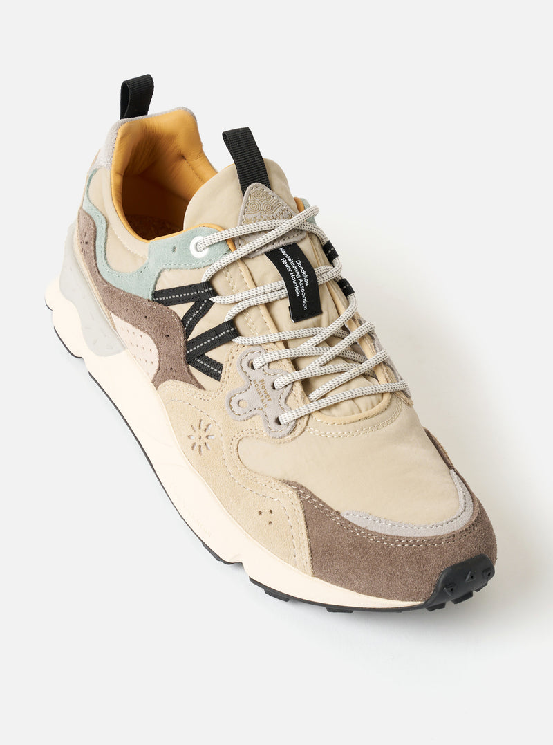Flower Mountain Sand/Beige/Taupe Cow Velour Yamano 3 Uni