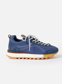 Flower Mountain x Universal Works Navy/Brown Suede/Cotton Canvas Asuka