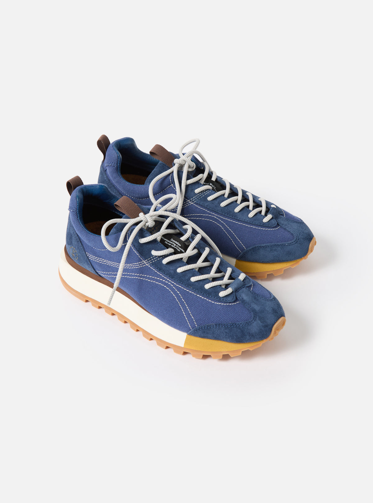 Flower Mountain x Universal Works Navy/Brown Suede/Cotton Canvas Asuka