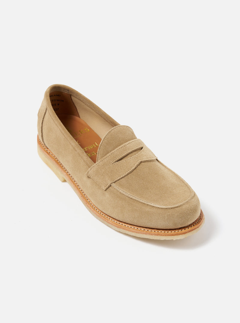 Sanders for Universal Works Milkshake Suede Edwin Loafer