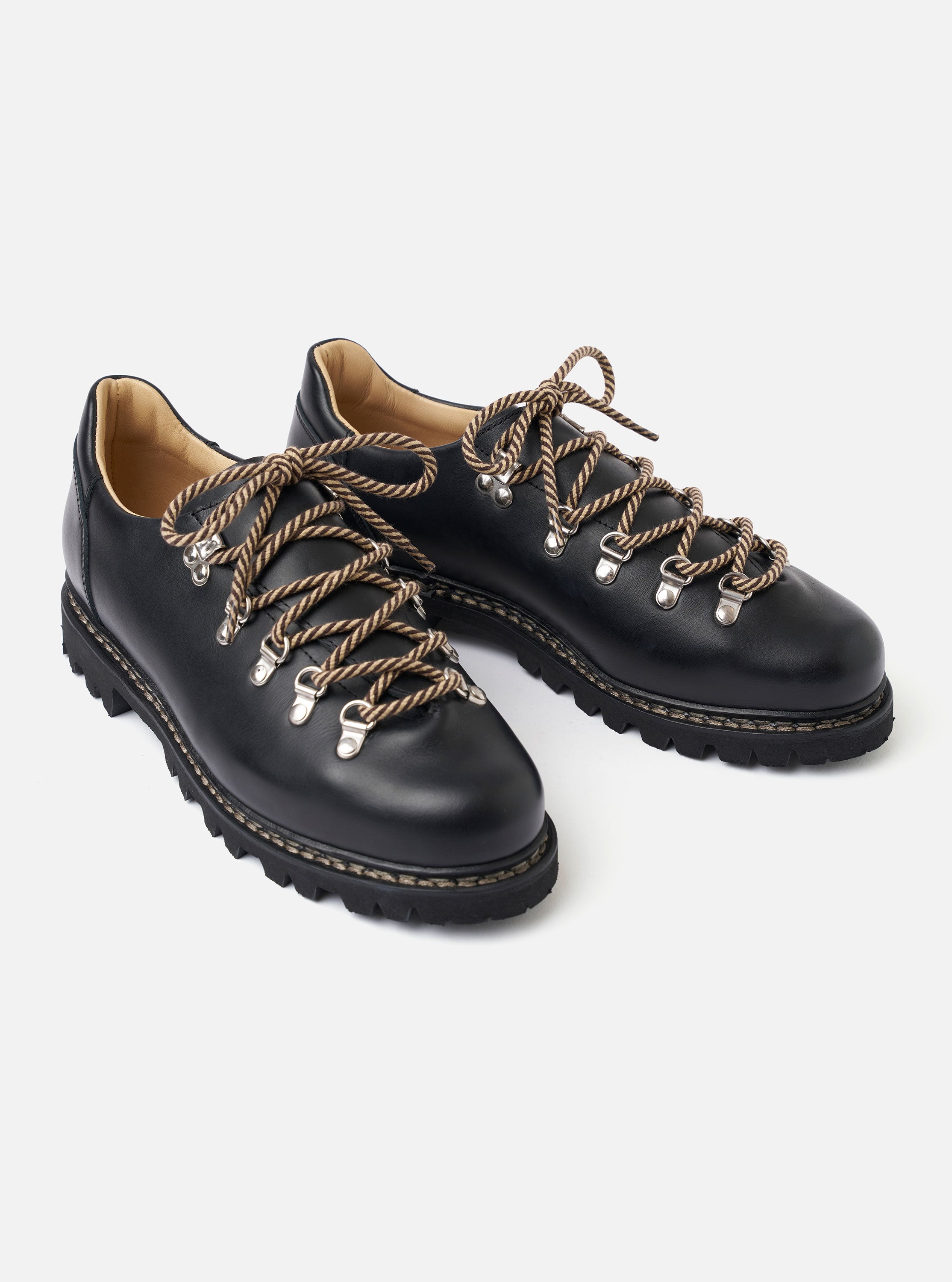 Paraboot Black Leather Clusaz Jannu – Universal Works Paraboot Black Leather Clusaz Jannu – Universal Works