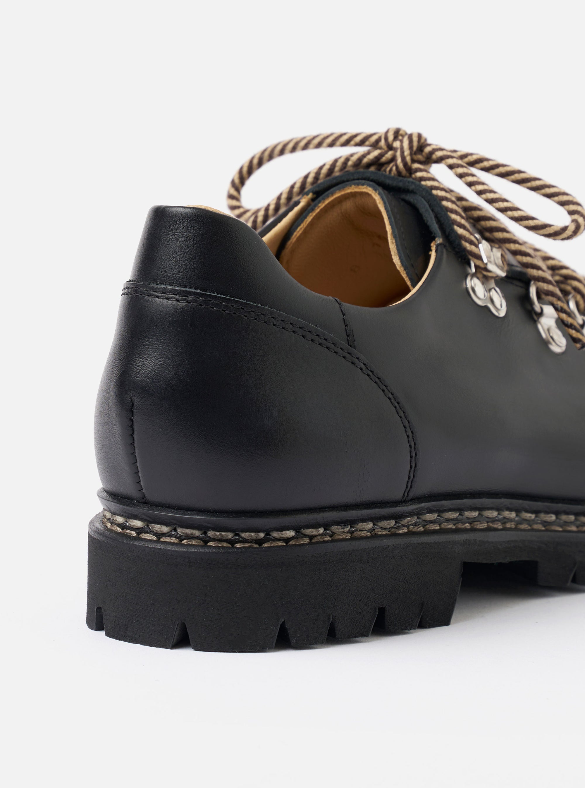 Paraboot Black Leather Clusaz Jannu