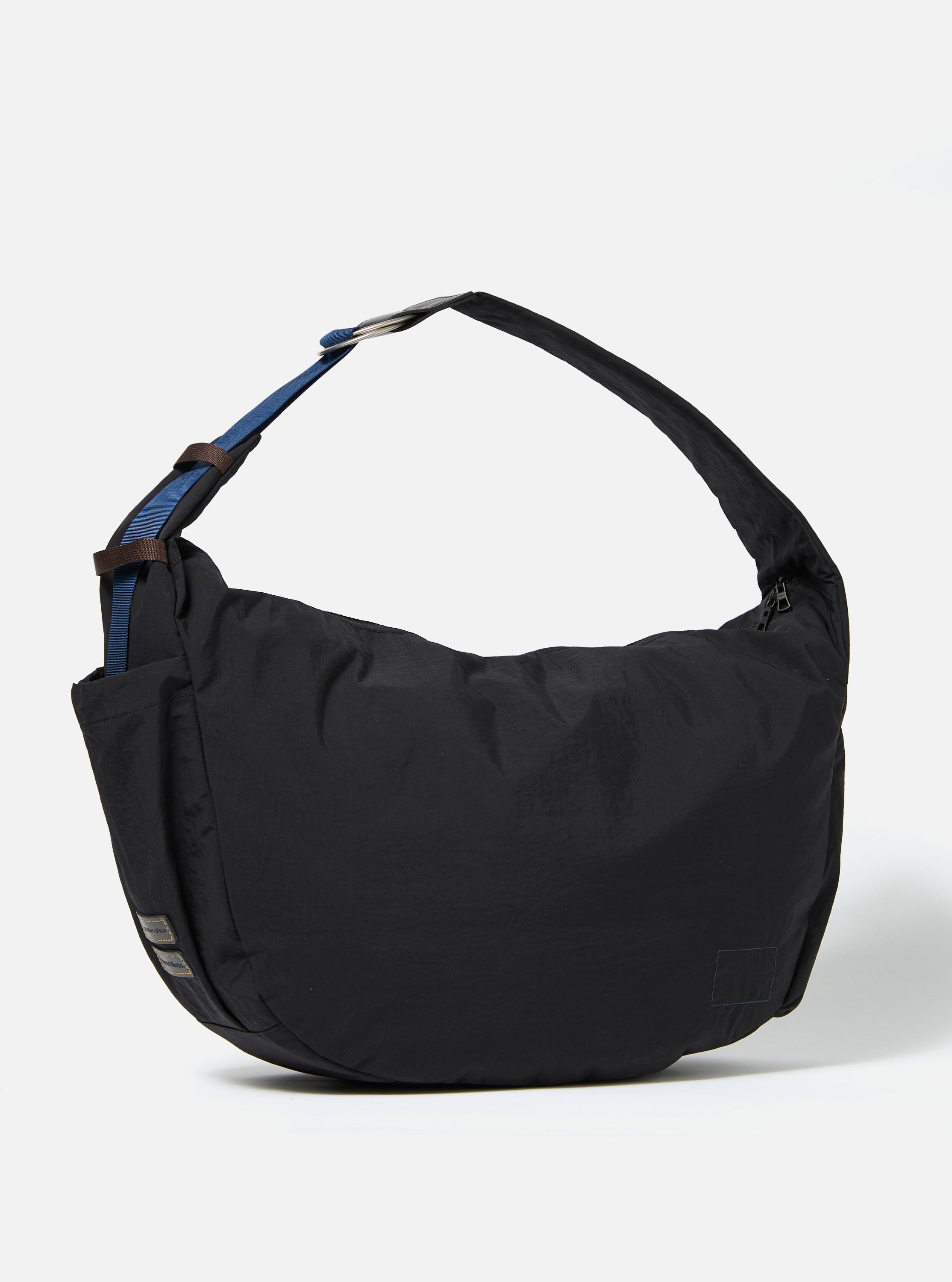 Men's Black Canvas Shoulder Bag - L – Universal Works