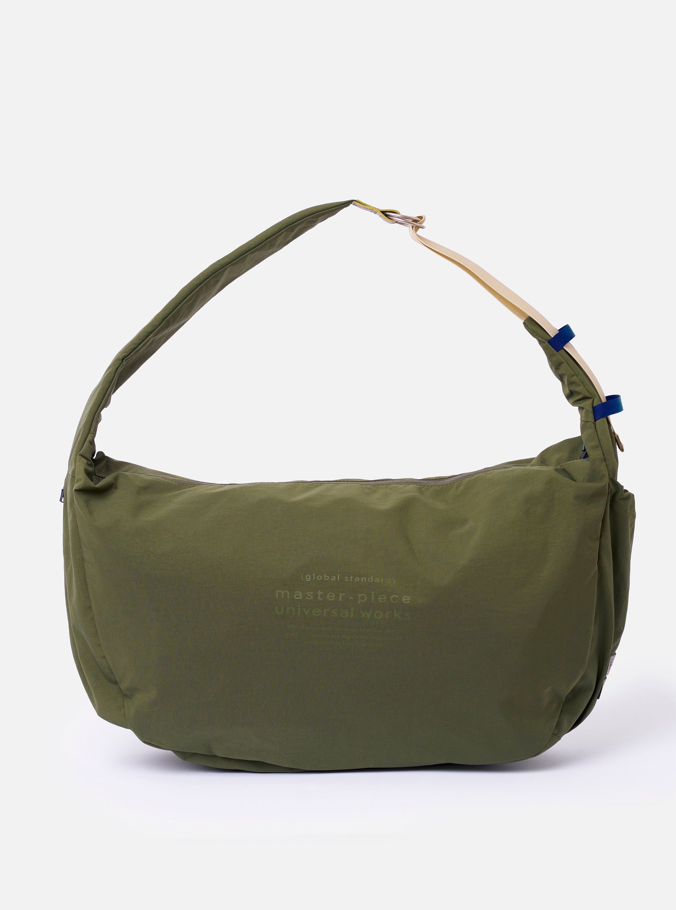Men's Olive Canvas Shoulder Bag - L – Universal Works
