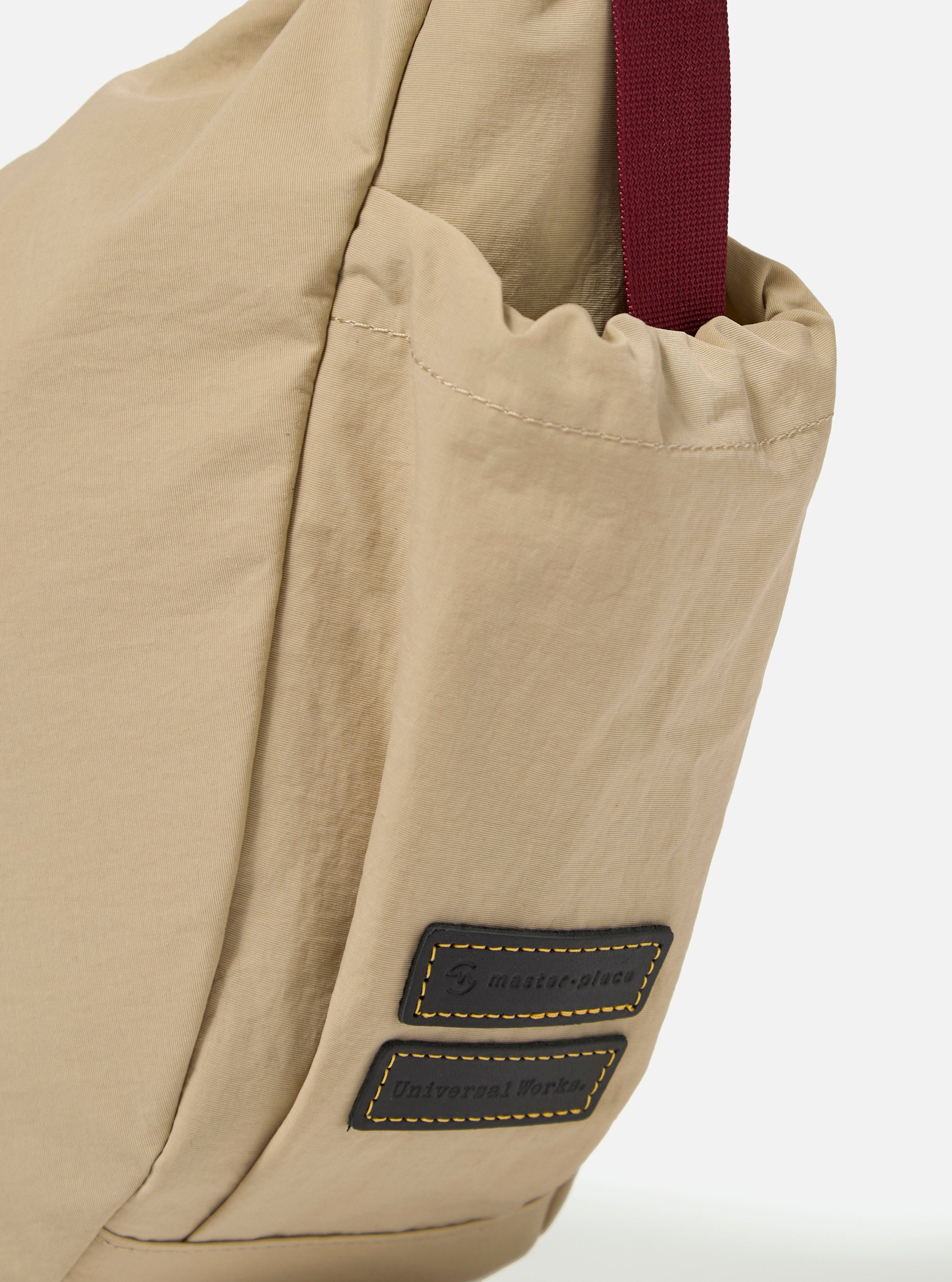 Men's Beige Canvas Shoulder Bag - M – Universal Works