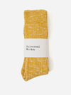 Yellow Slub Knit Slub Sock