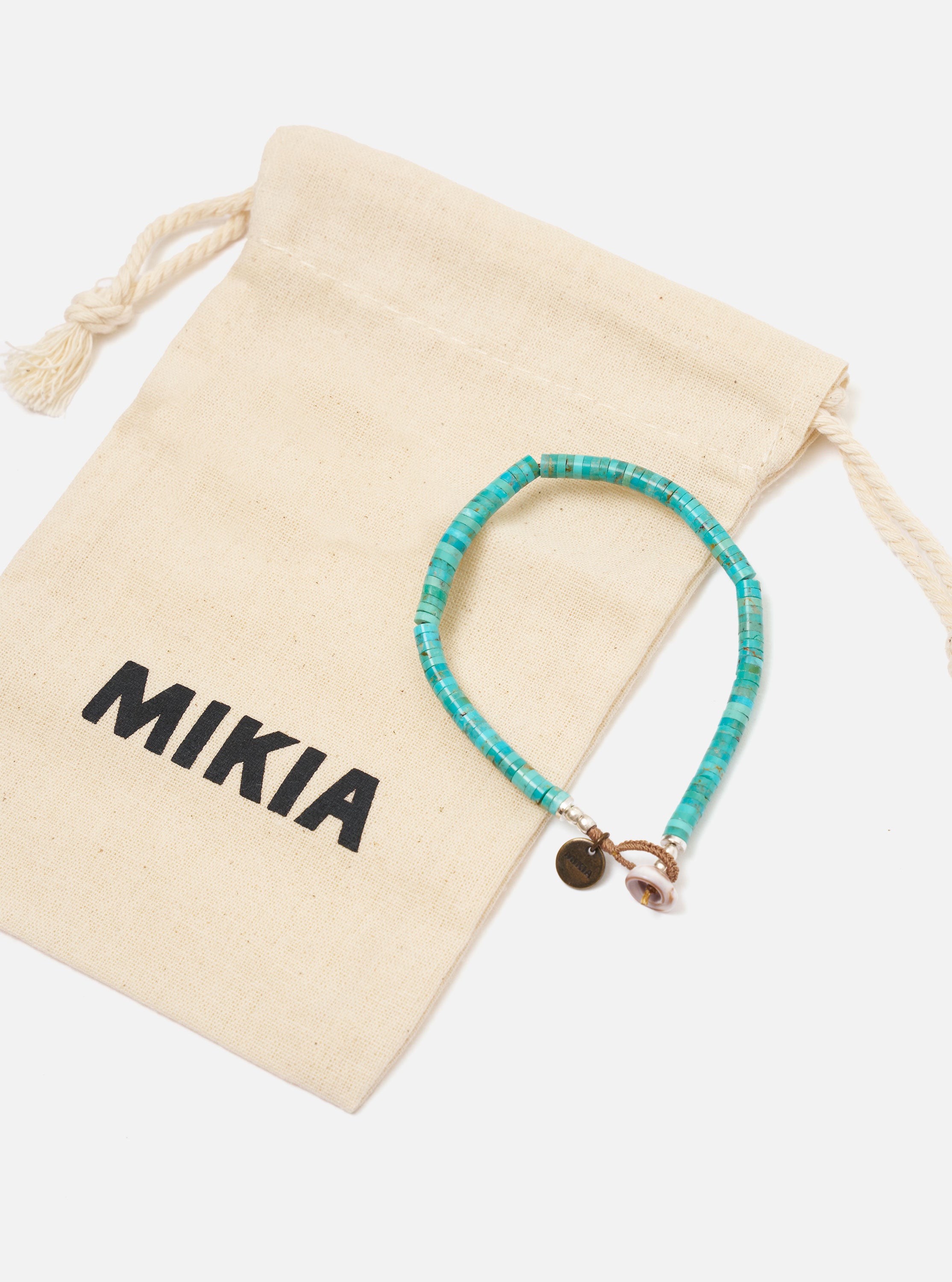 Mikia Turquoise Heishi Beads Bracelet – Universal Works