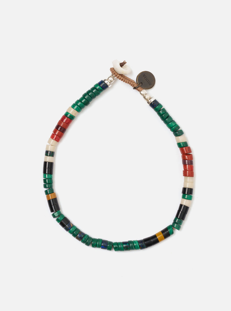 Mikia Malachite Heishi Beads Bracelet