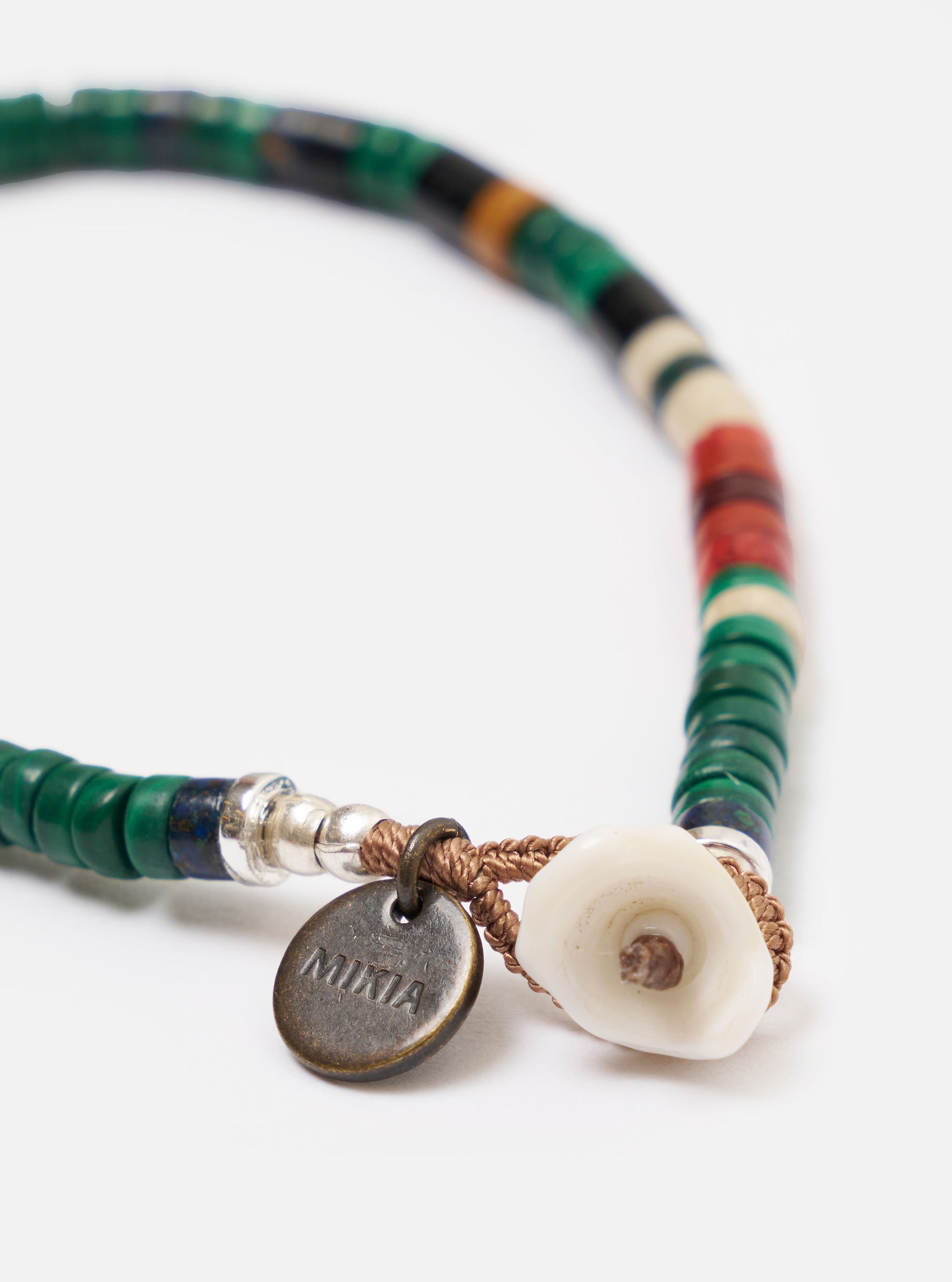 Mikia Malachite Heishi Beads Bracelet