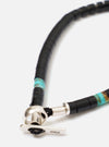 Mikia Jet Silver Heishi Bracelet