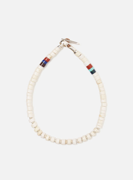 Mikia Magnesite Silver Heishi Bracelet – Universal Works