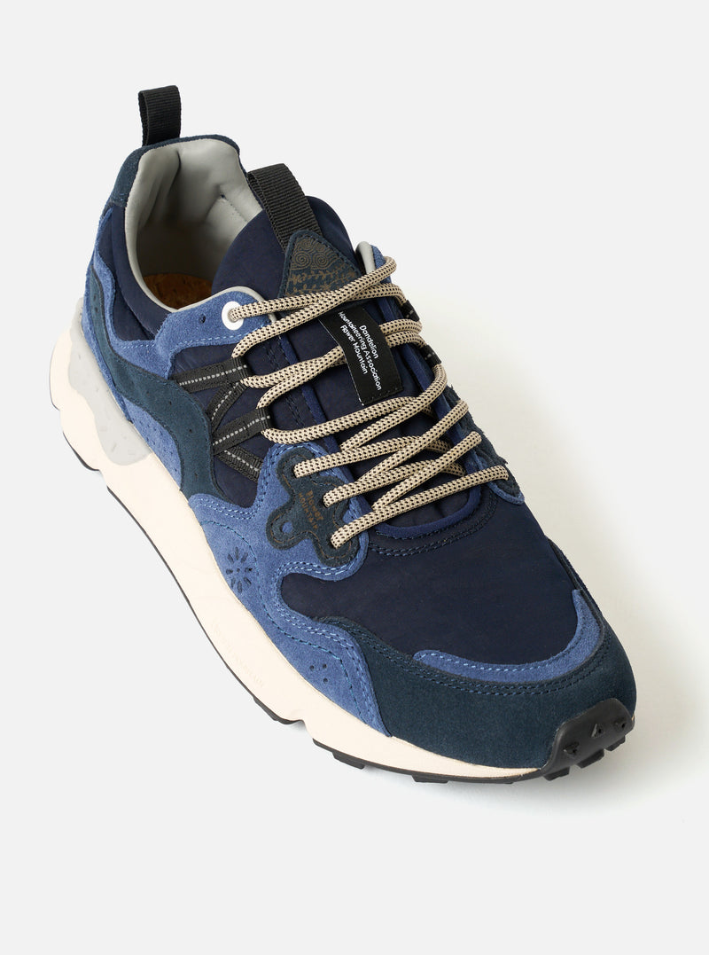 Flower Mountain Blue/Bluette Cow Velour Yamano 3 Man