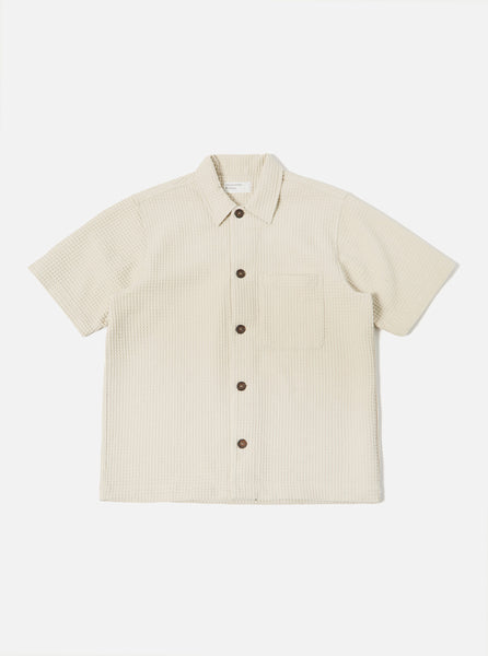 新品未開封 HYOD WIND BLOCK WAFFLE SHIRT LL Driftwood Pike Waffle Tech Overshirt – Universal Works