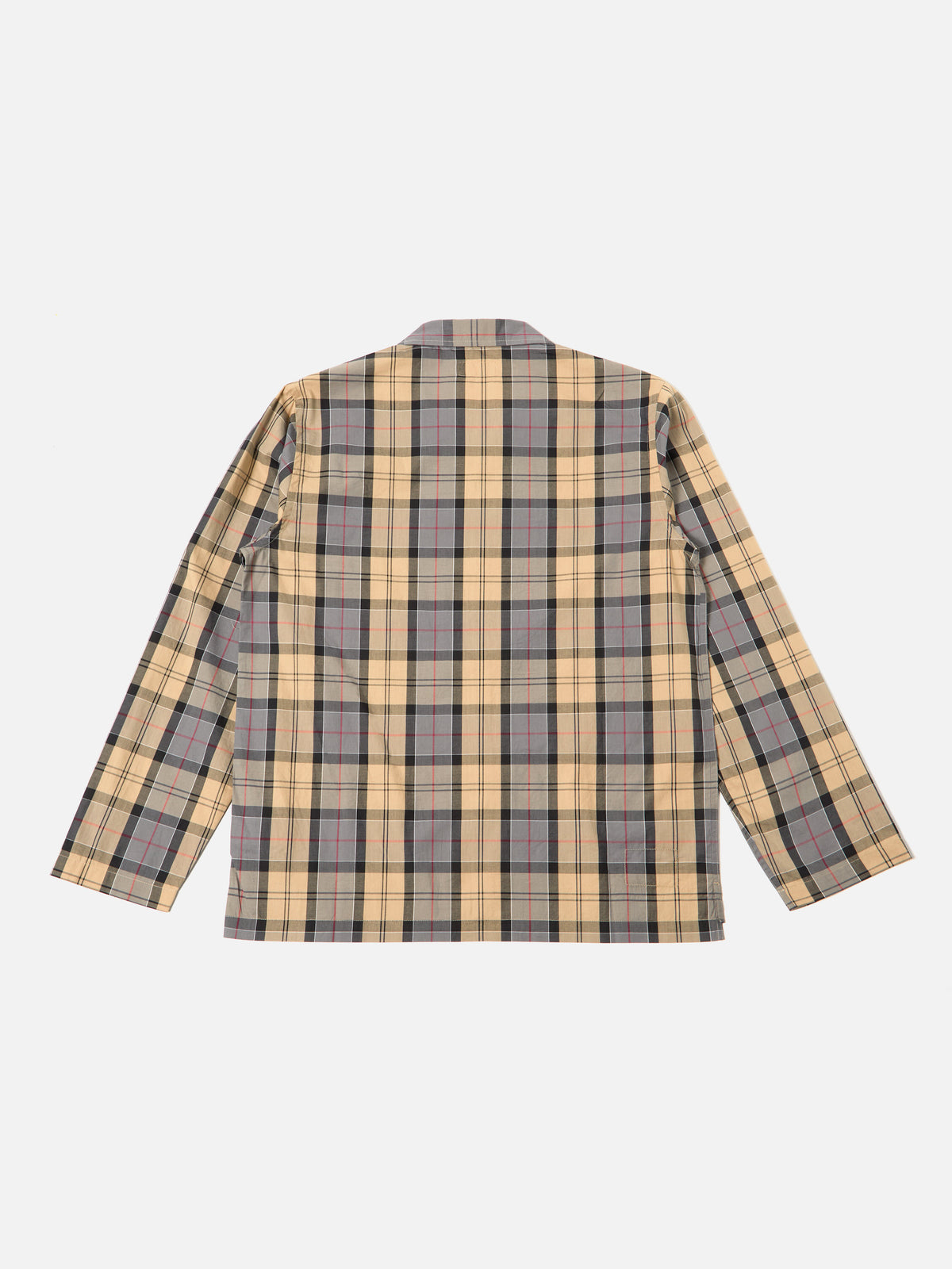 Sand Tartan Check Long Pyjama Set