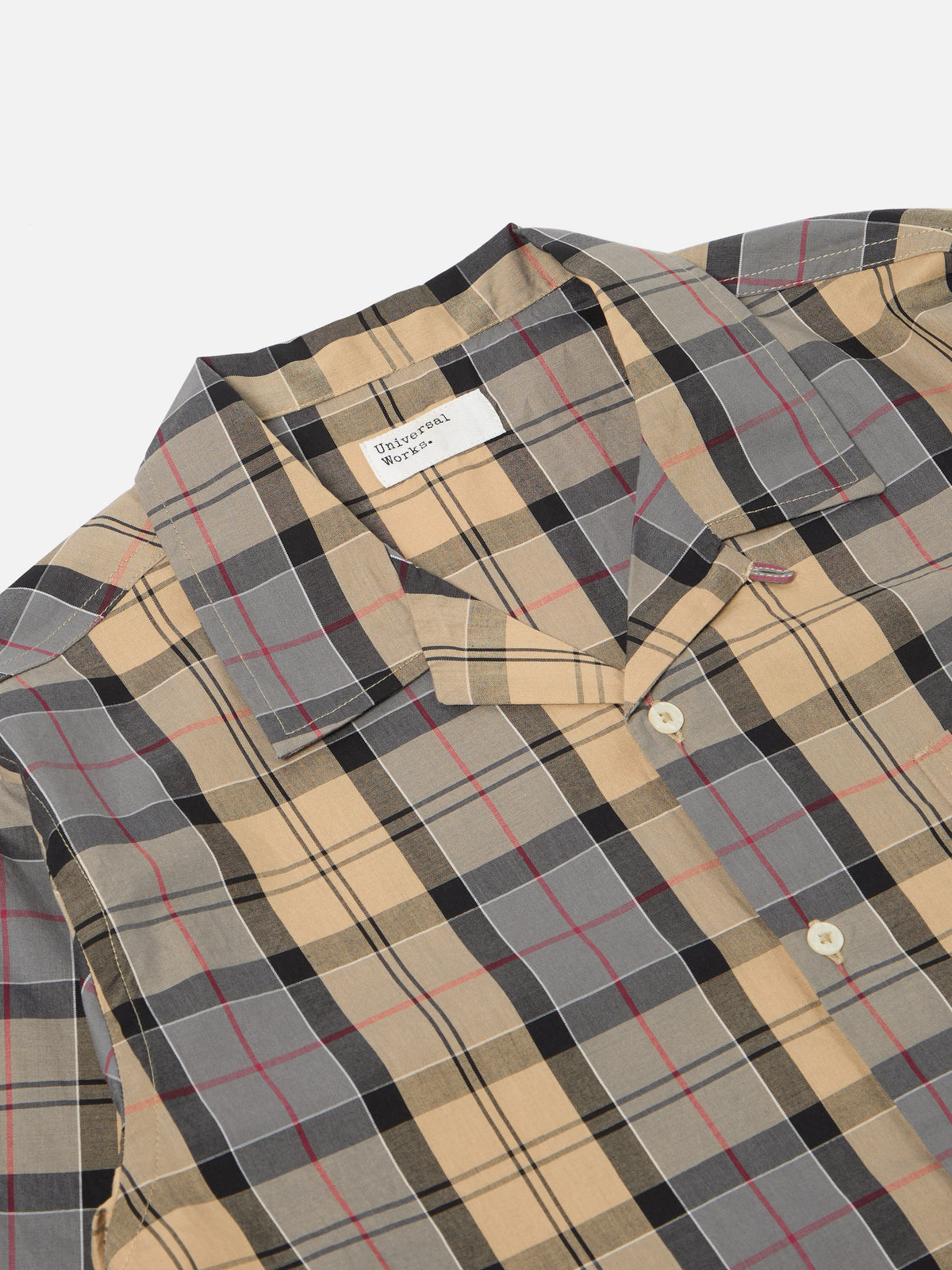 Sand Tartan Check Long Pyjama Set