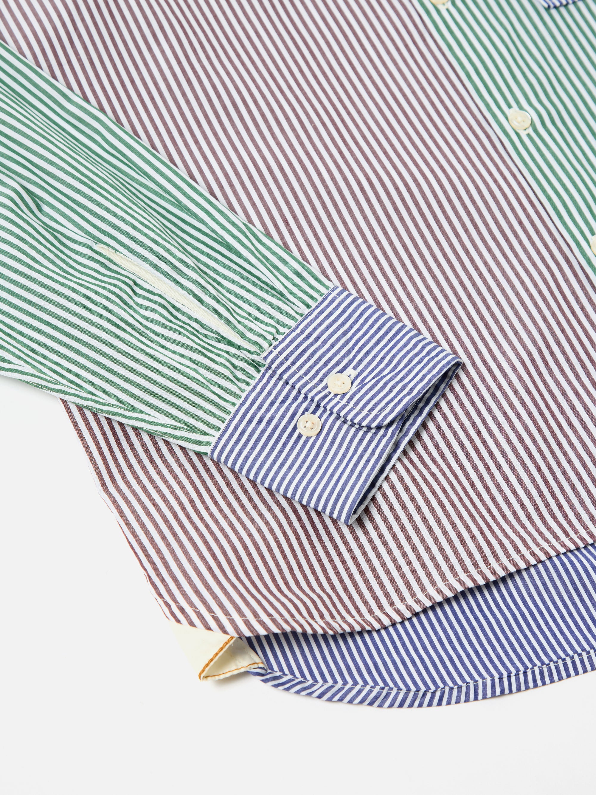 Multi Classic Stripes Square Pocket Shirt
