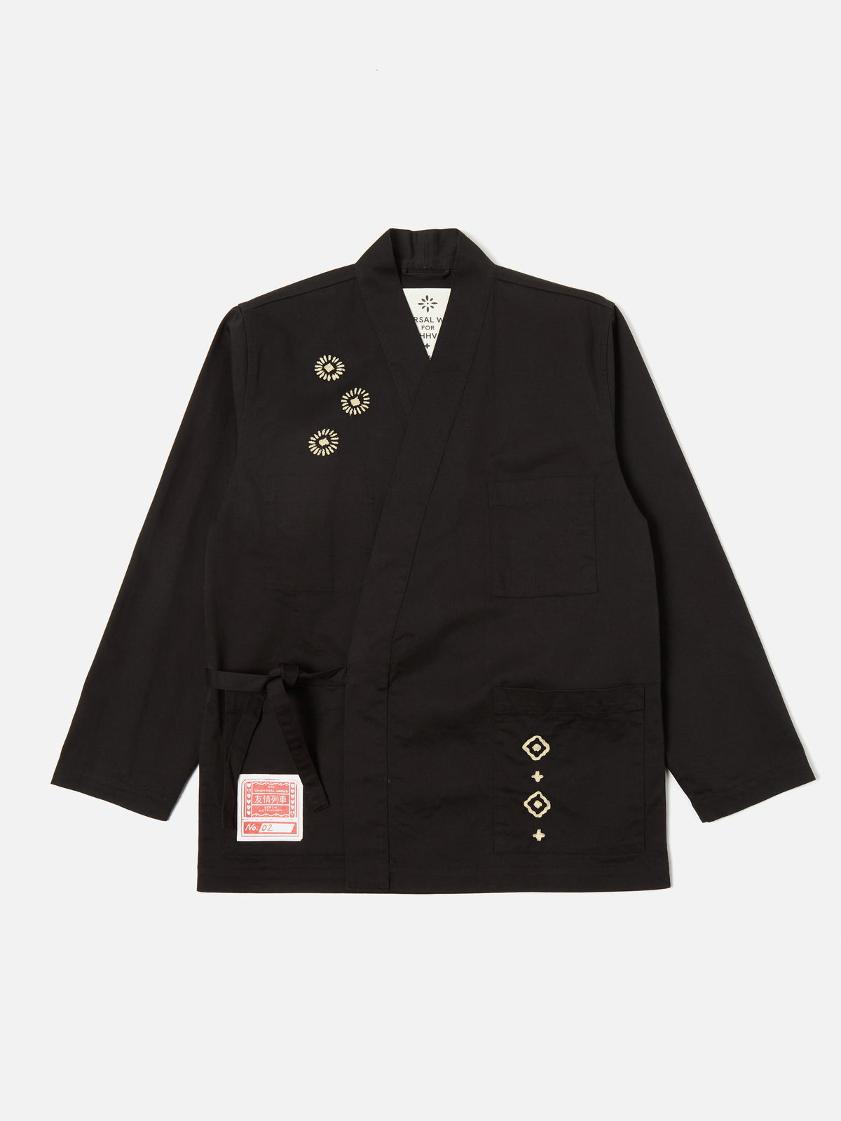 HHV x Universal Works Black Twill Kyoto Work Jacket