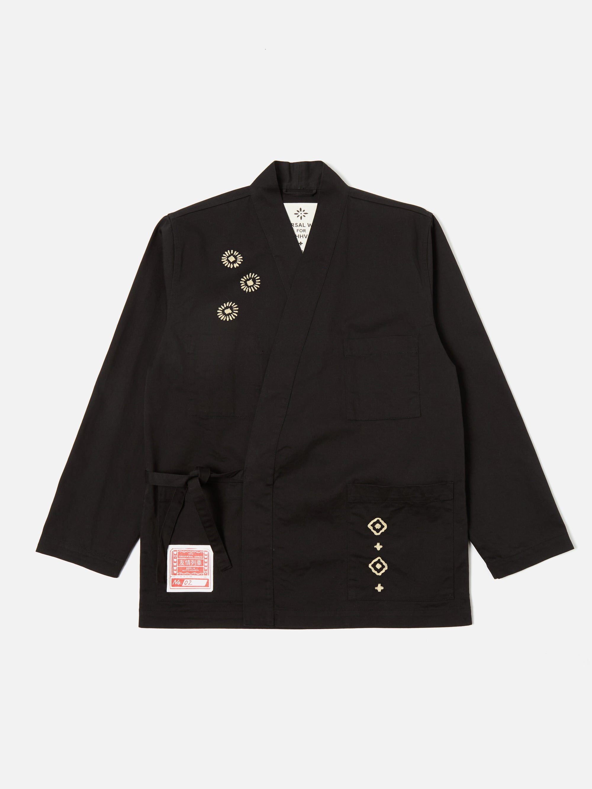 HHV x Universal Works Black Twill Kyoto Work Jacket