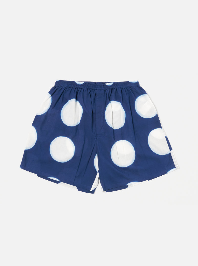 Indigo Big Dot Print Boxer Short