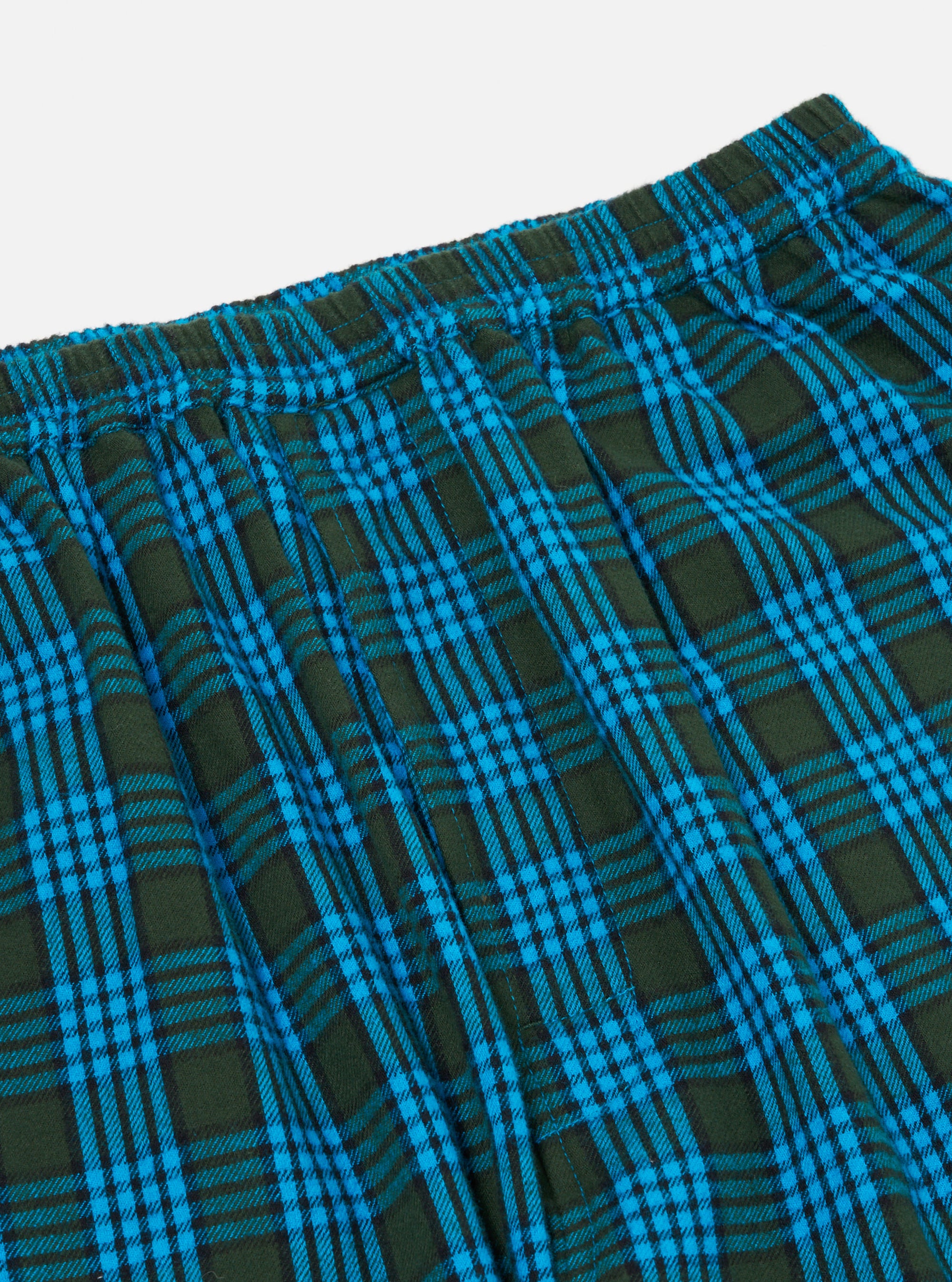 Blue Brushed Check Pyjama Pant