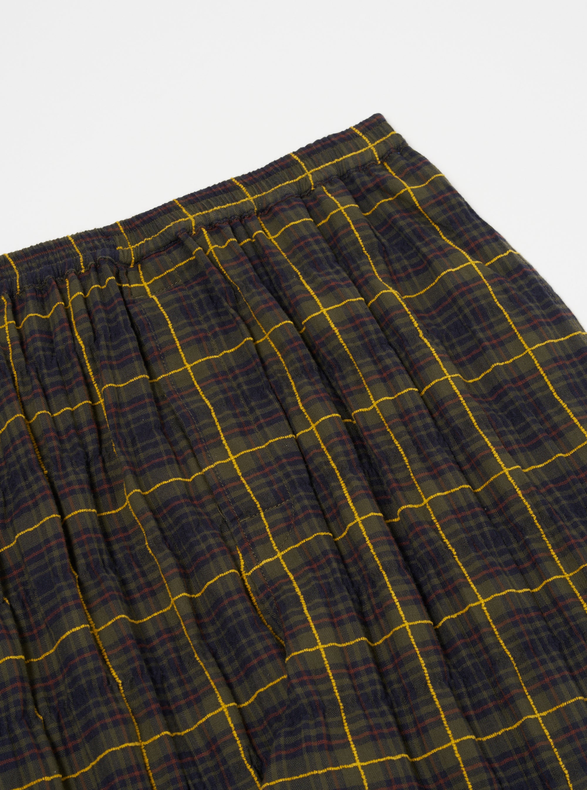 Olive JP Herringbone Check Pyjama Pant
