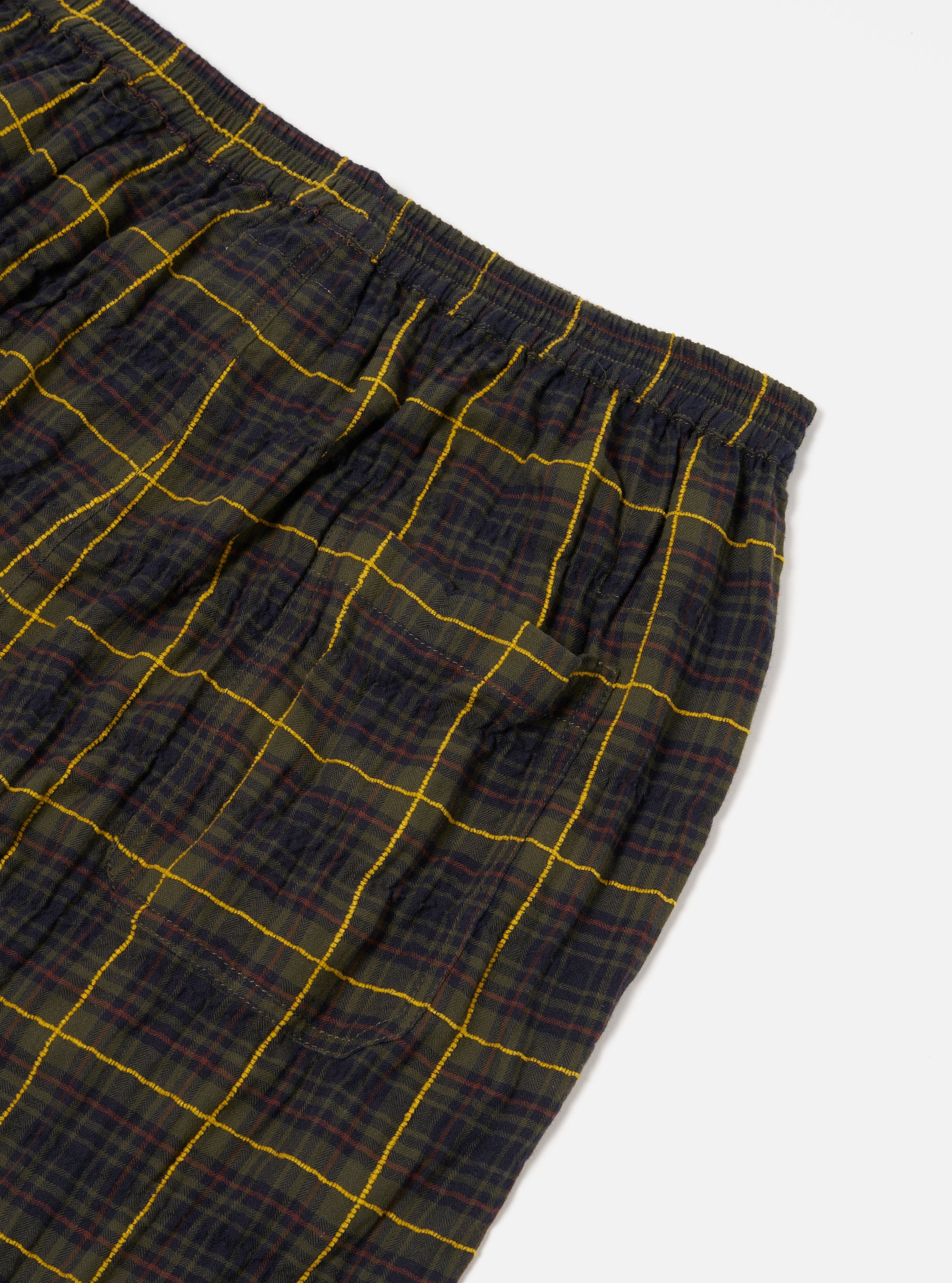 Olive JP Herringbone Check Pyjama Pant