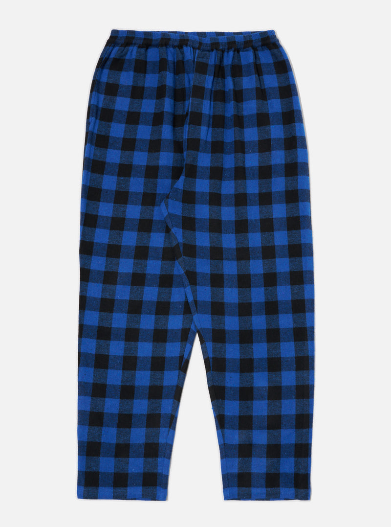 Blue Brushed Bold Gingham Pyjama Pant