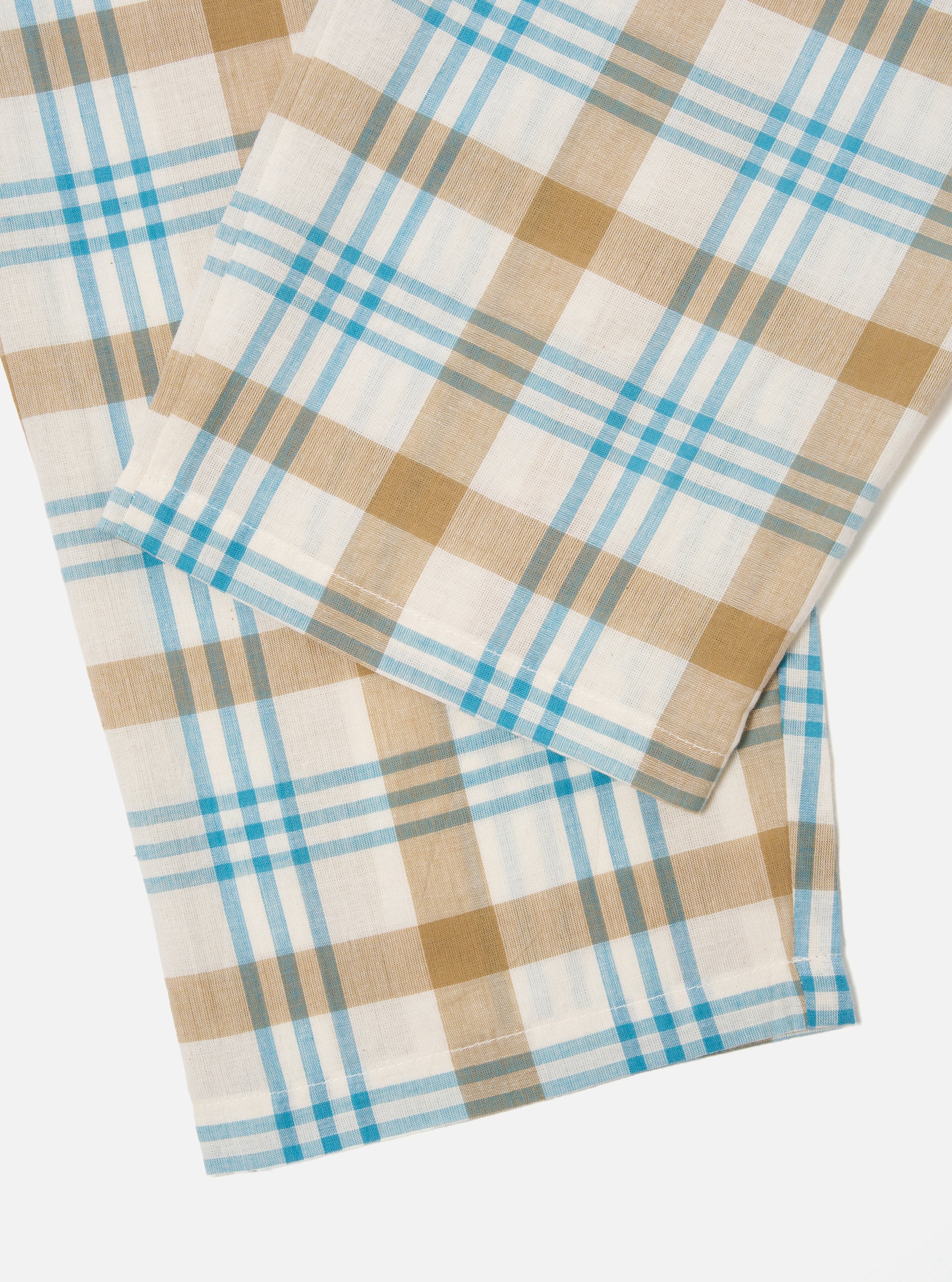 Ecru Madras Check Pyjama Pant