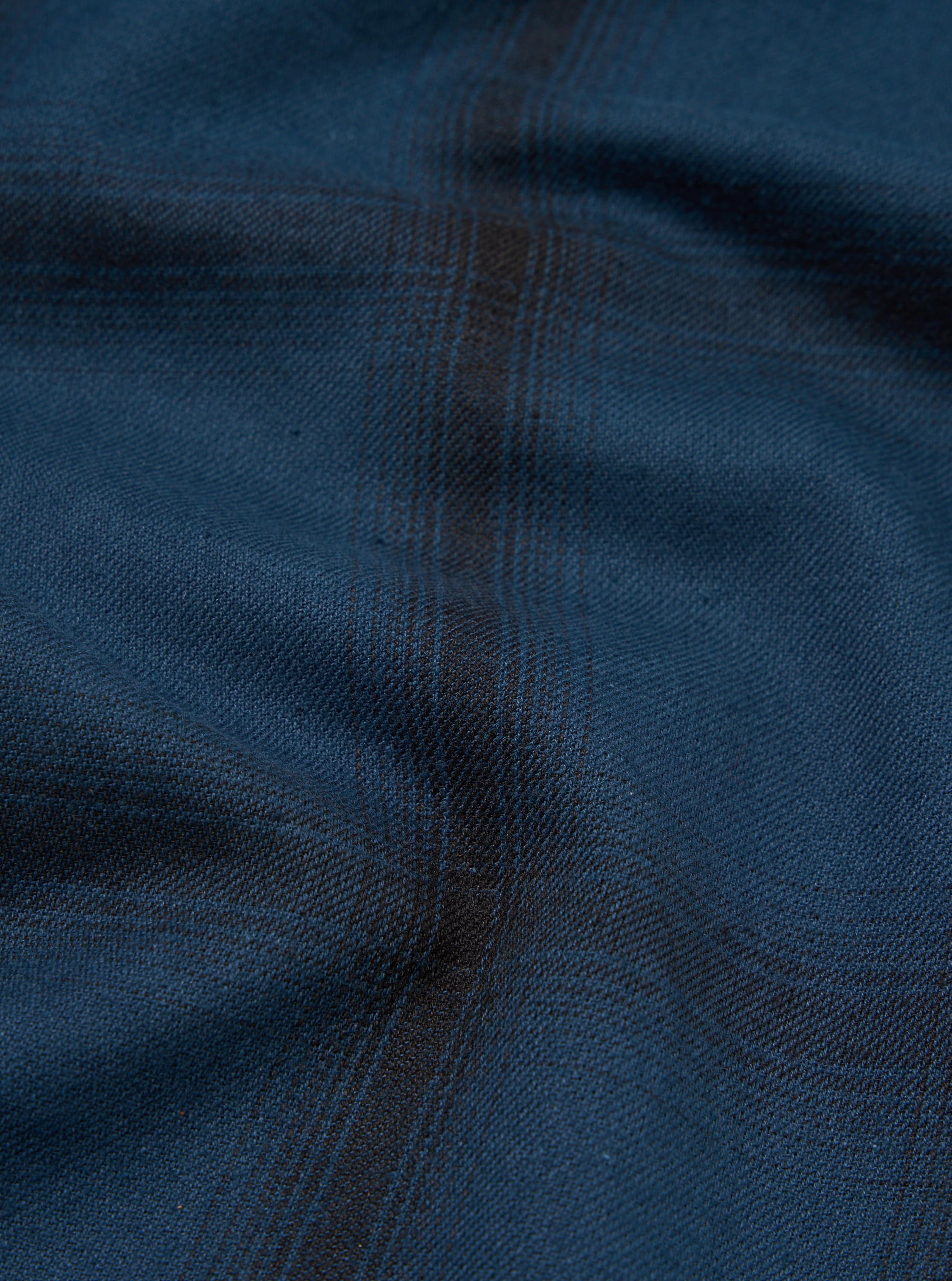 Navy Shadow Check Long Pyjama Set