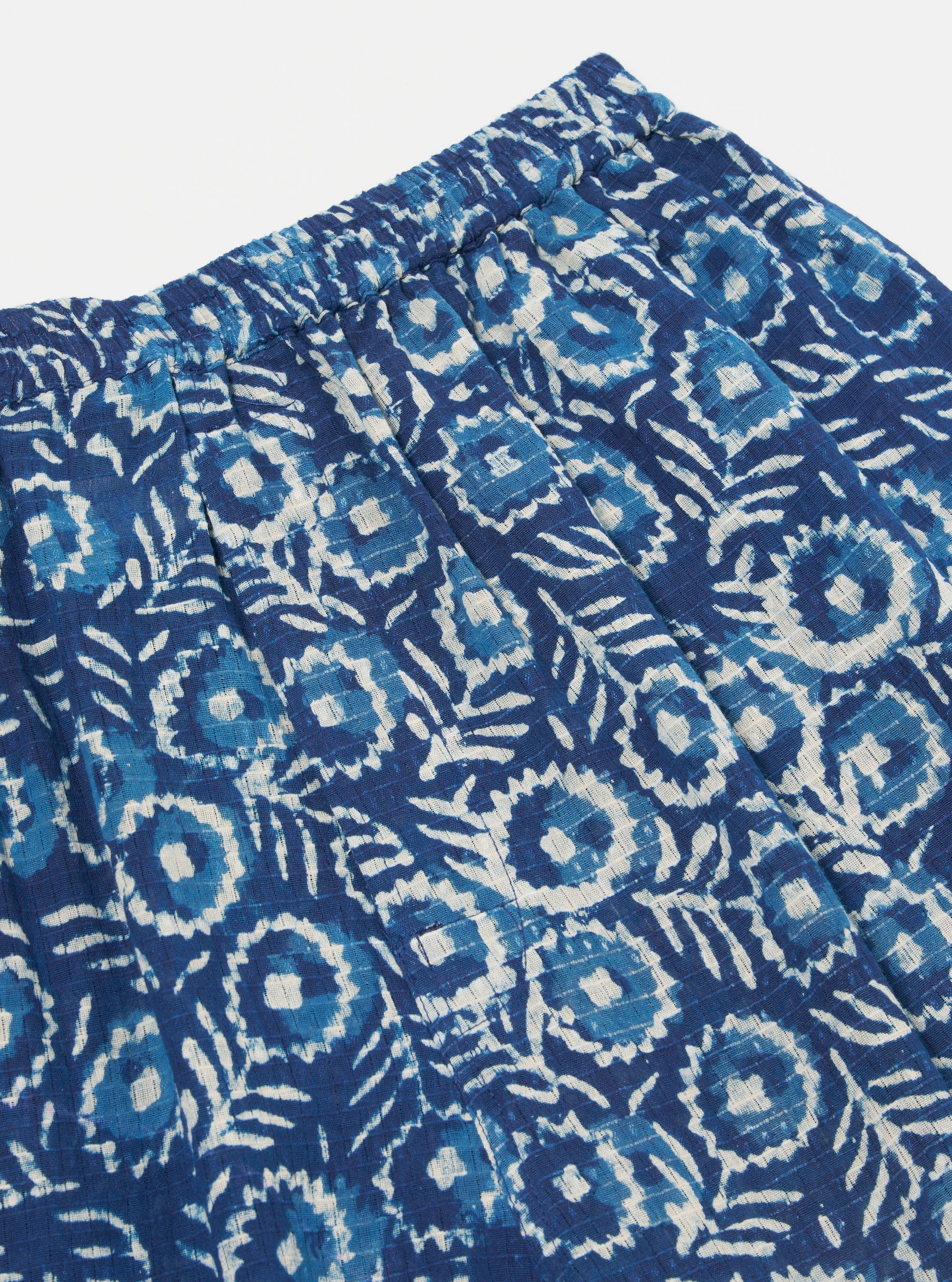 Indigo Hand Block Print Short Pyjama Set