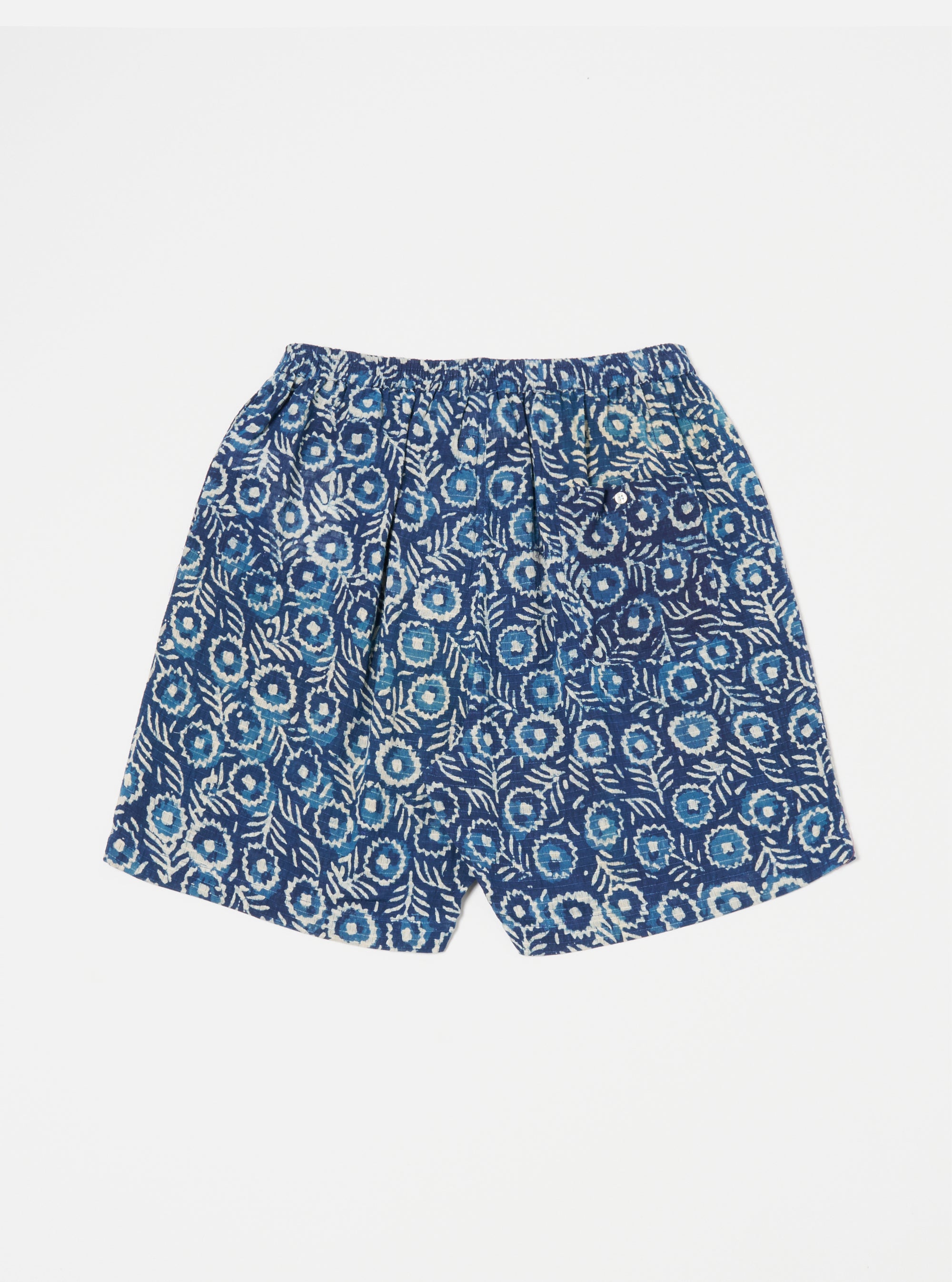 Indigo Hand Block Print Short Pyjama Set