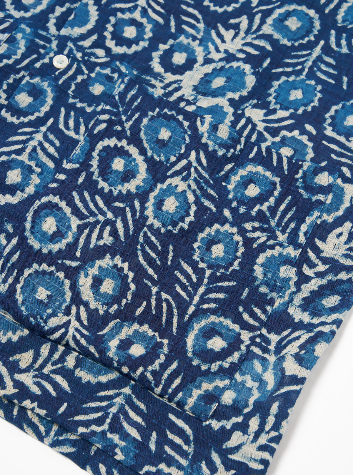 Indigo Hand Block Print Short Pyjama Set