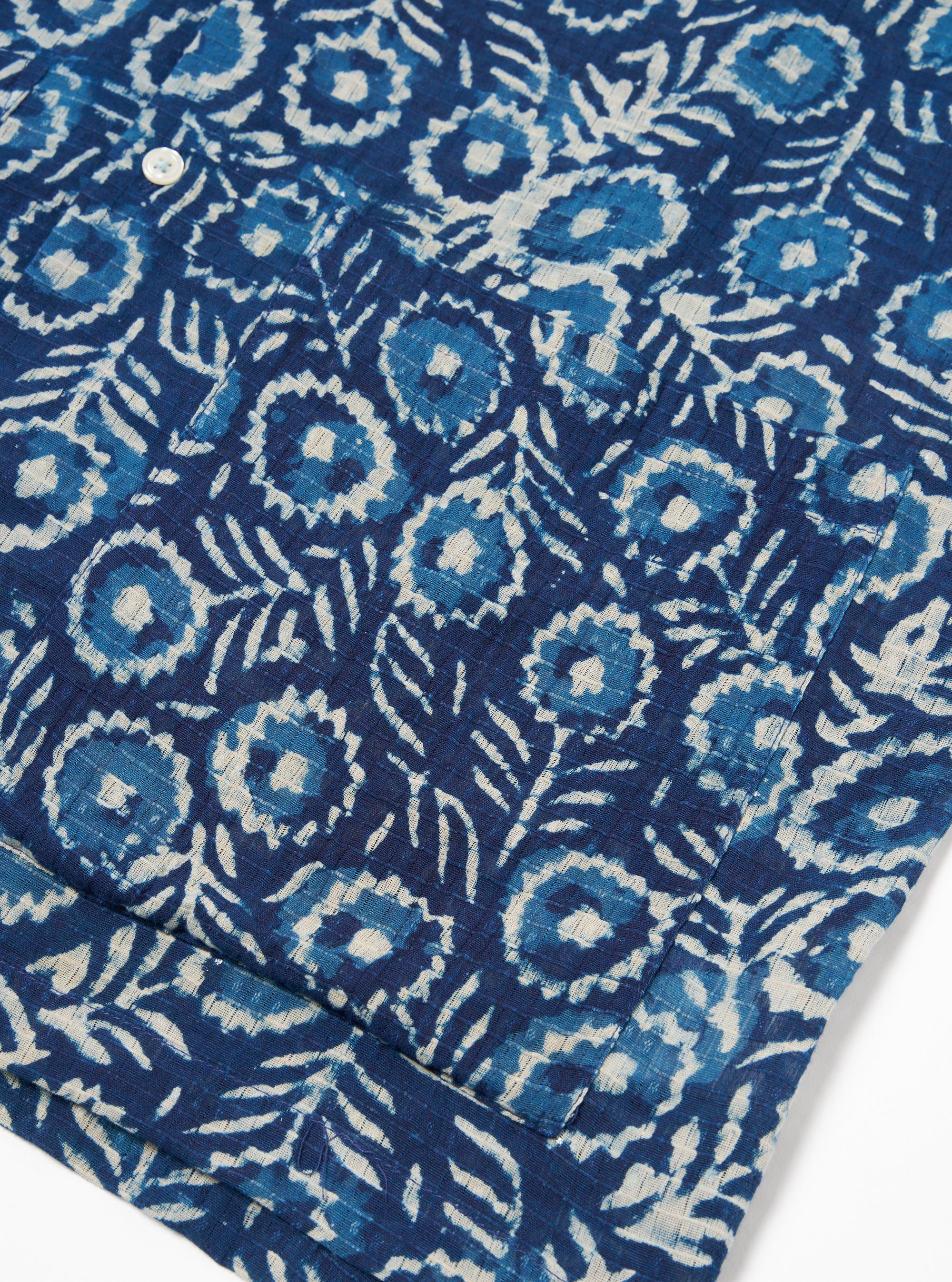 Indigo Hand Block Print Short Pyjama Set