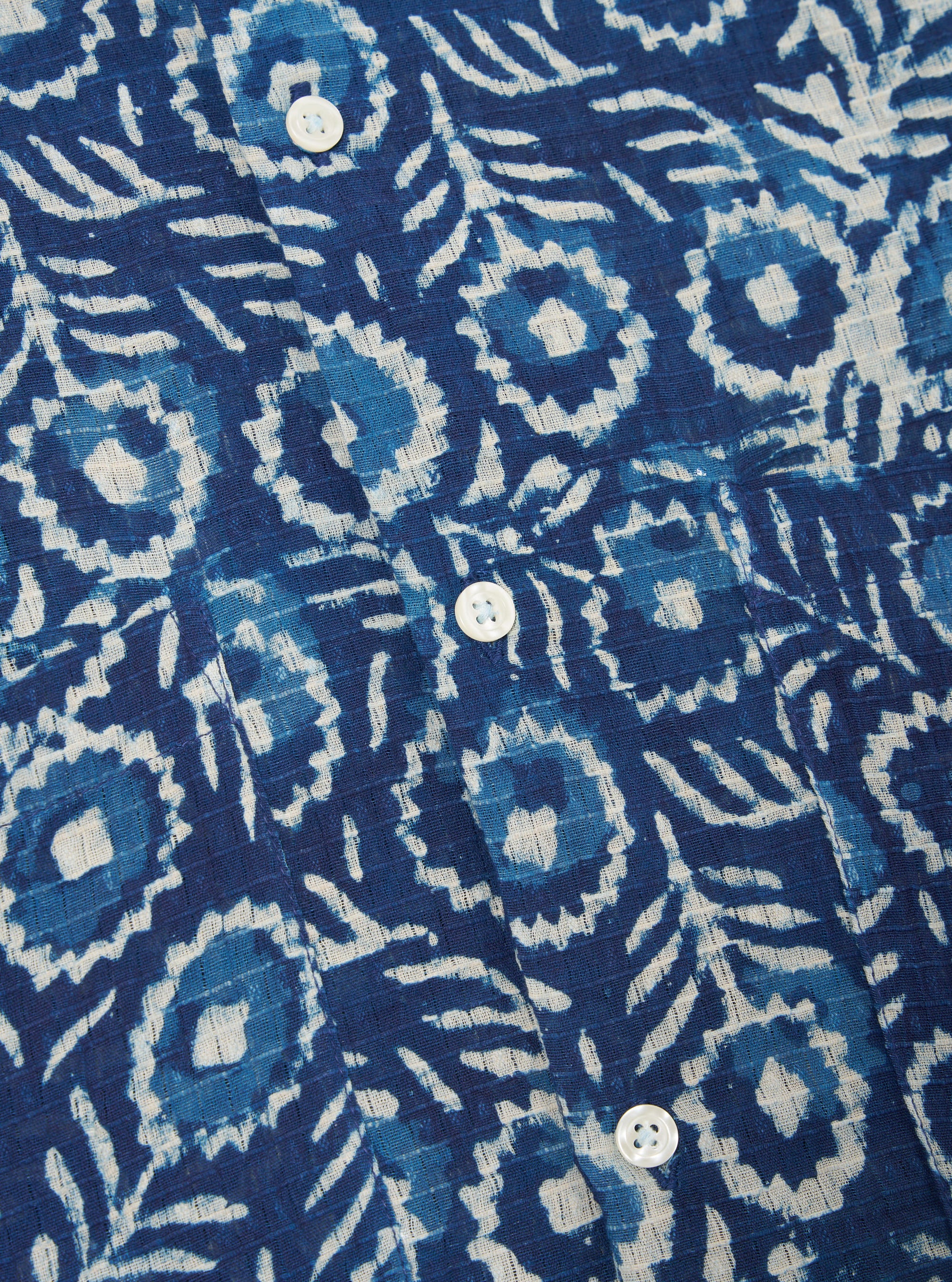 Indigo Hand Block Print Short Pyjama Set