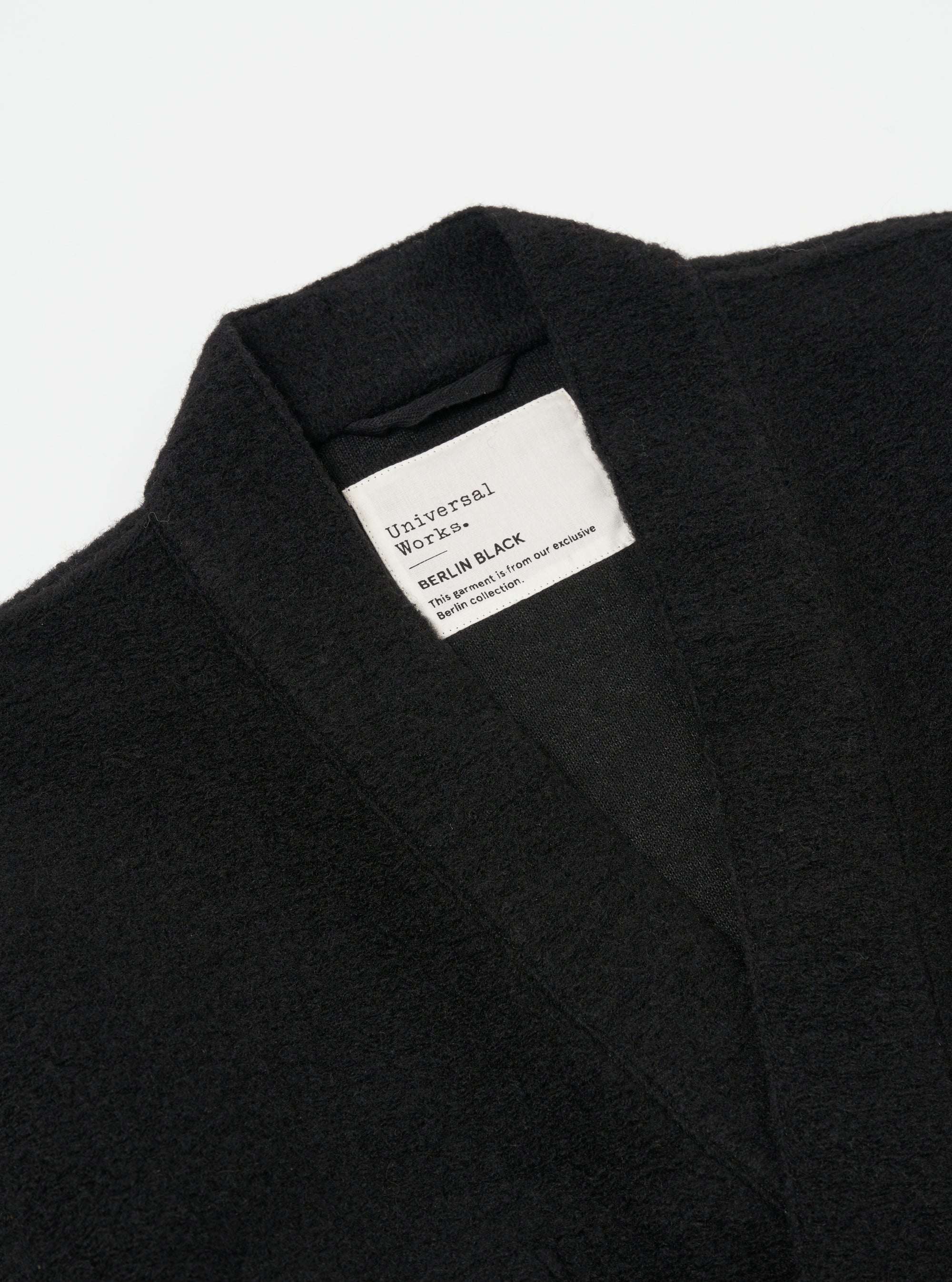 Black Wool Fleece Kyoto Work Jacket