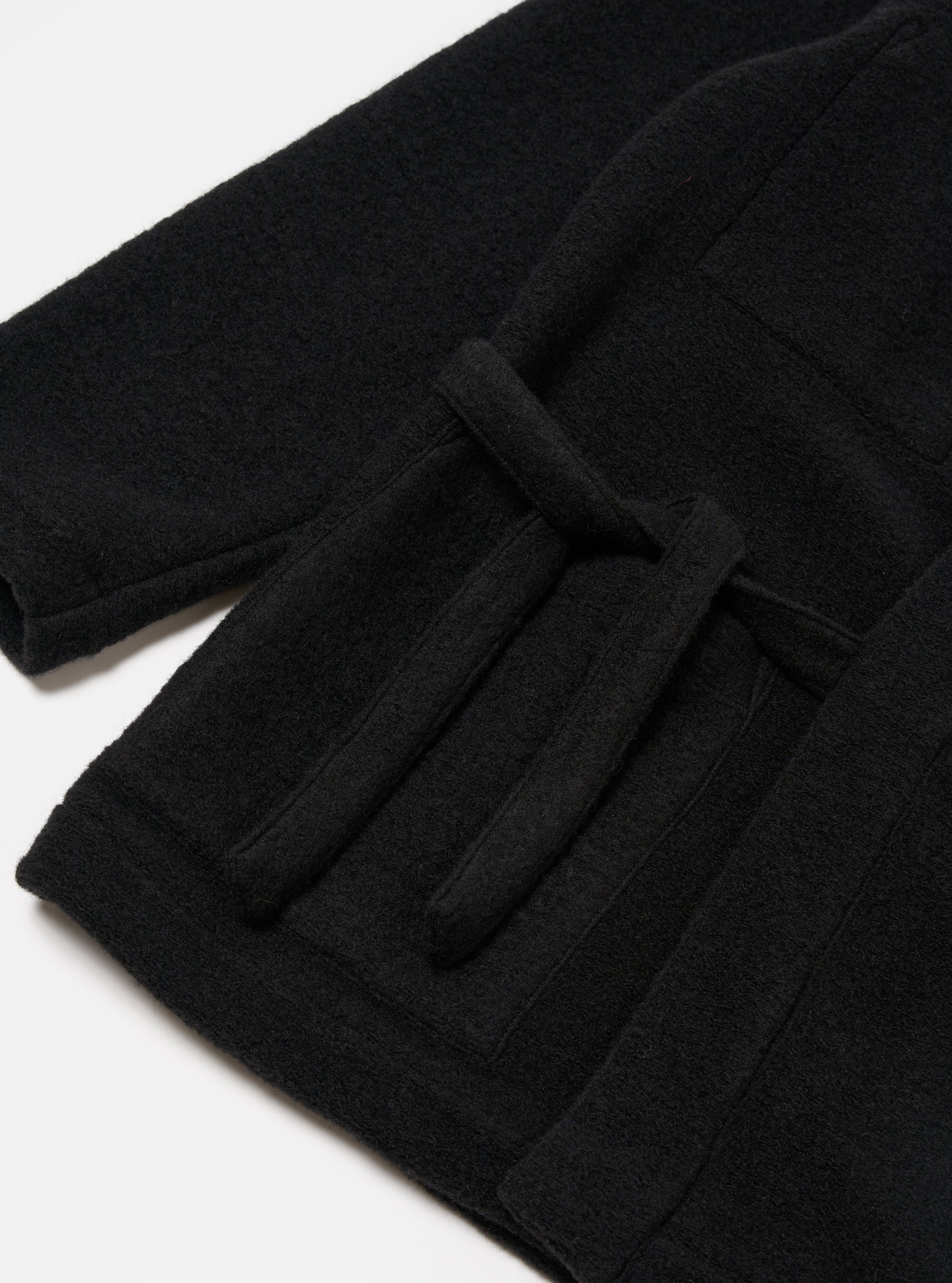 Black Wool Fleece Kyoto Work Jacket