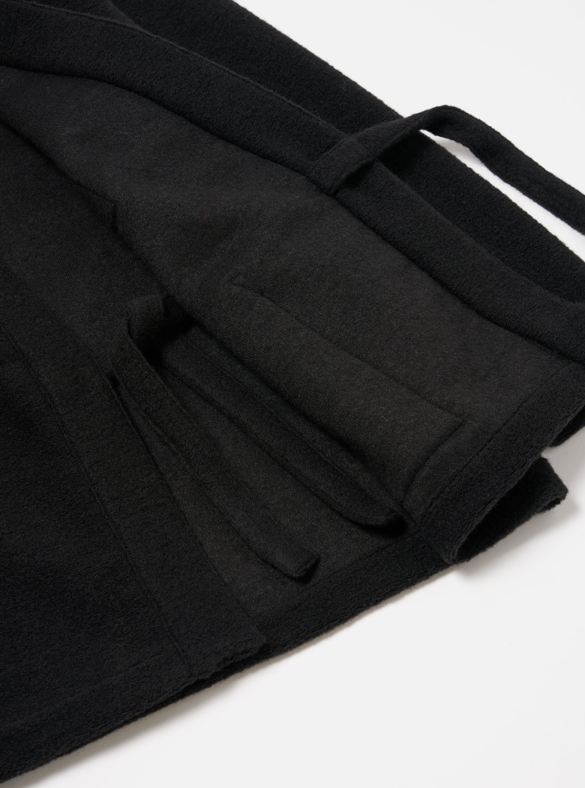 Black Wool Fleece Kyoto Work Jacket